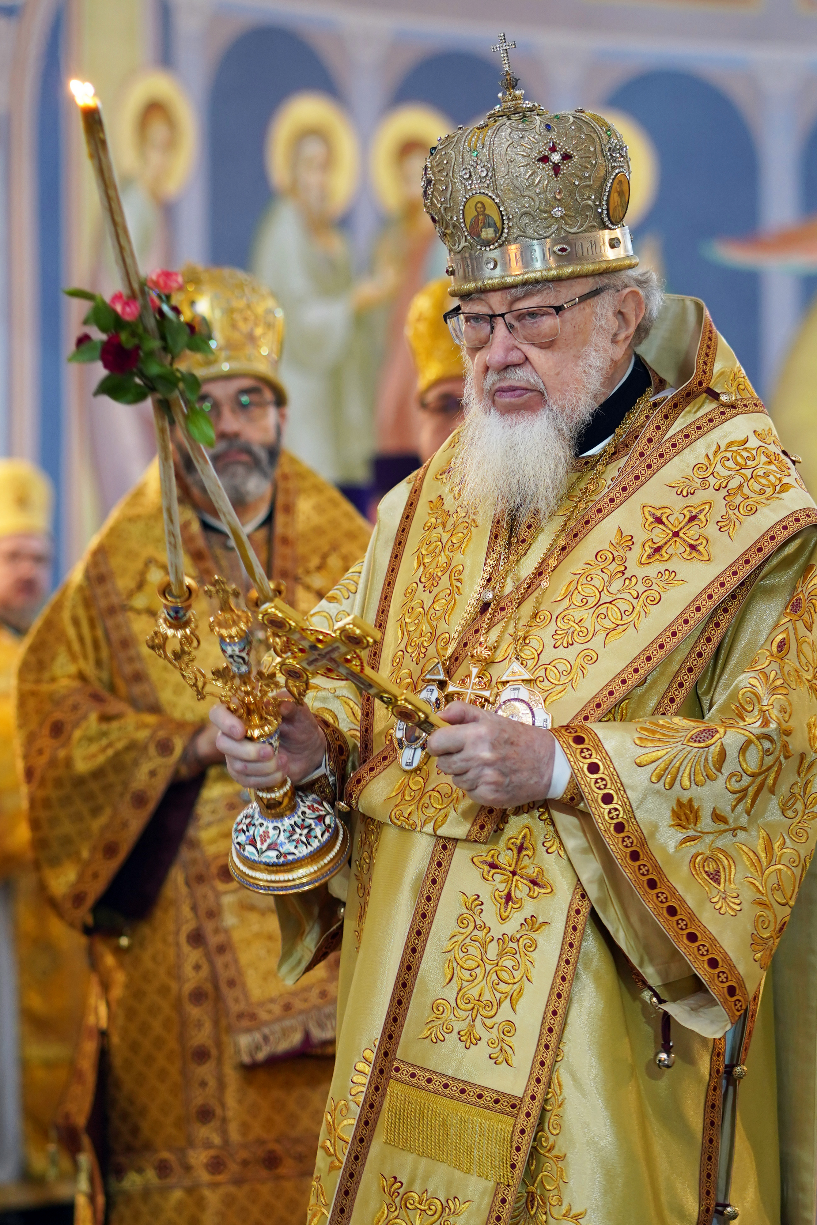 The Divine Liturgy in Hagia Sophia Orthodox church in Warsaw 