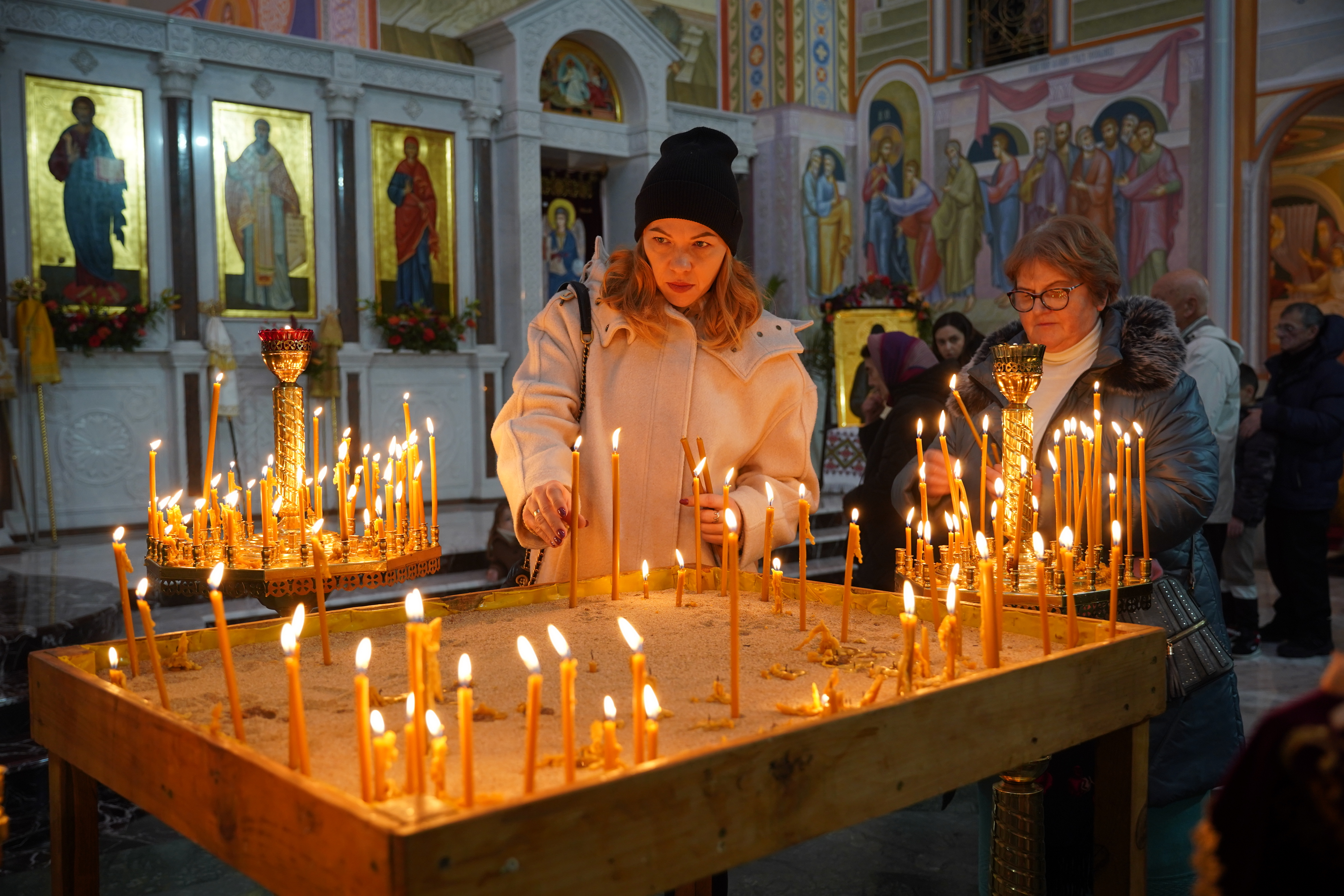 The Divine Liturgy in Hagia Sophia Orthodox church in Warsaw 