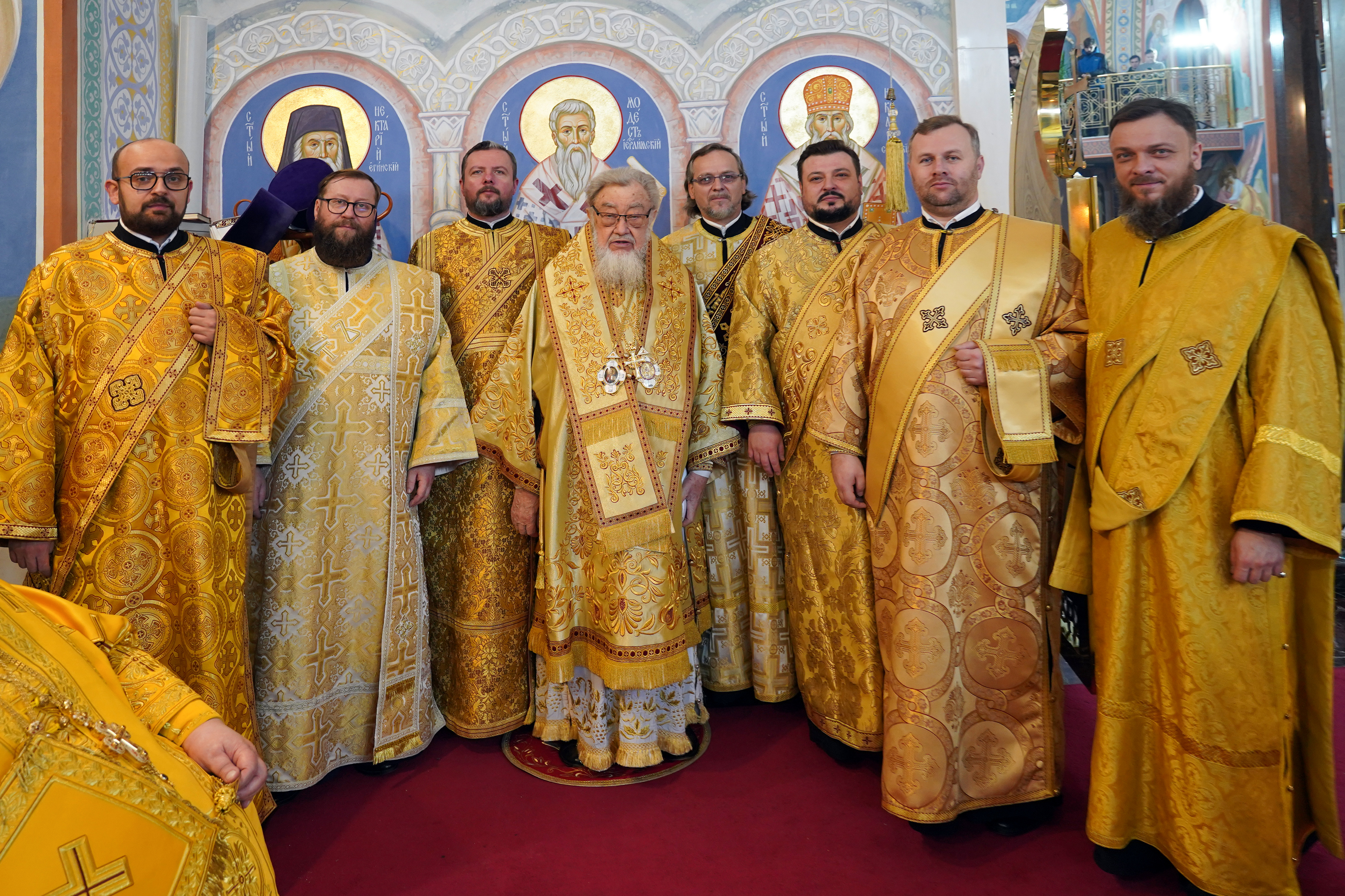 The Divine Liturgy in Hagia Sophia Orthodox church in Warsaw 
