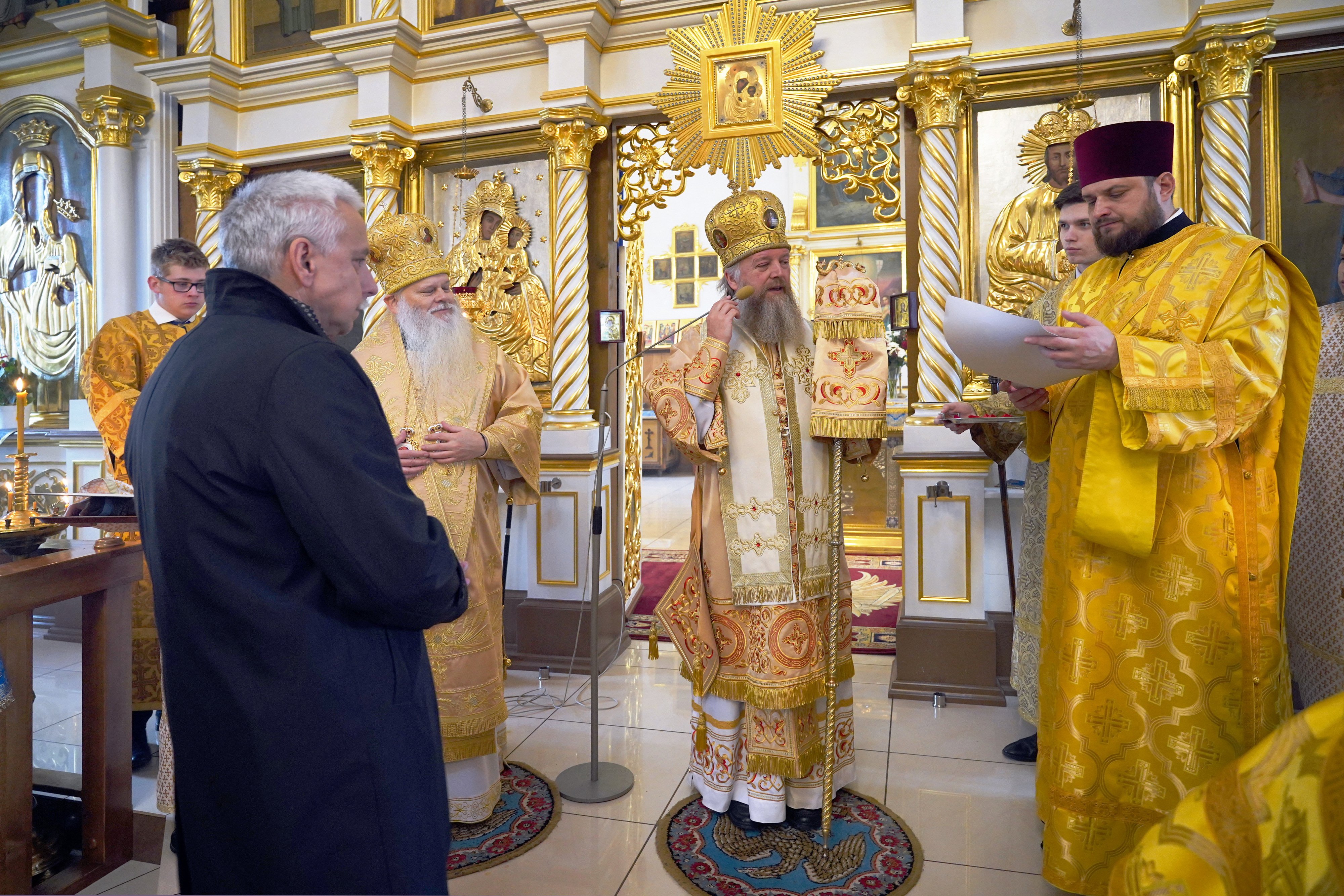 The Divine Liturgy in Ressurection Orthodox church in Bielsk Podlaski 