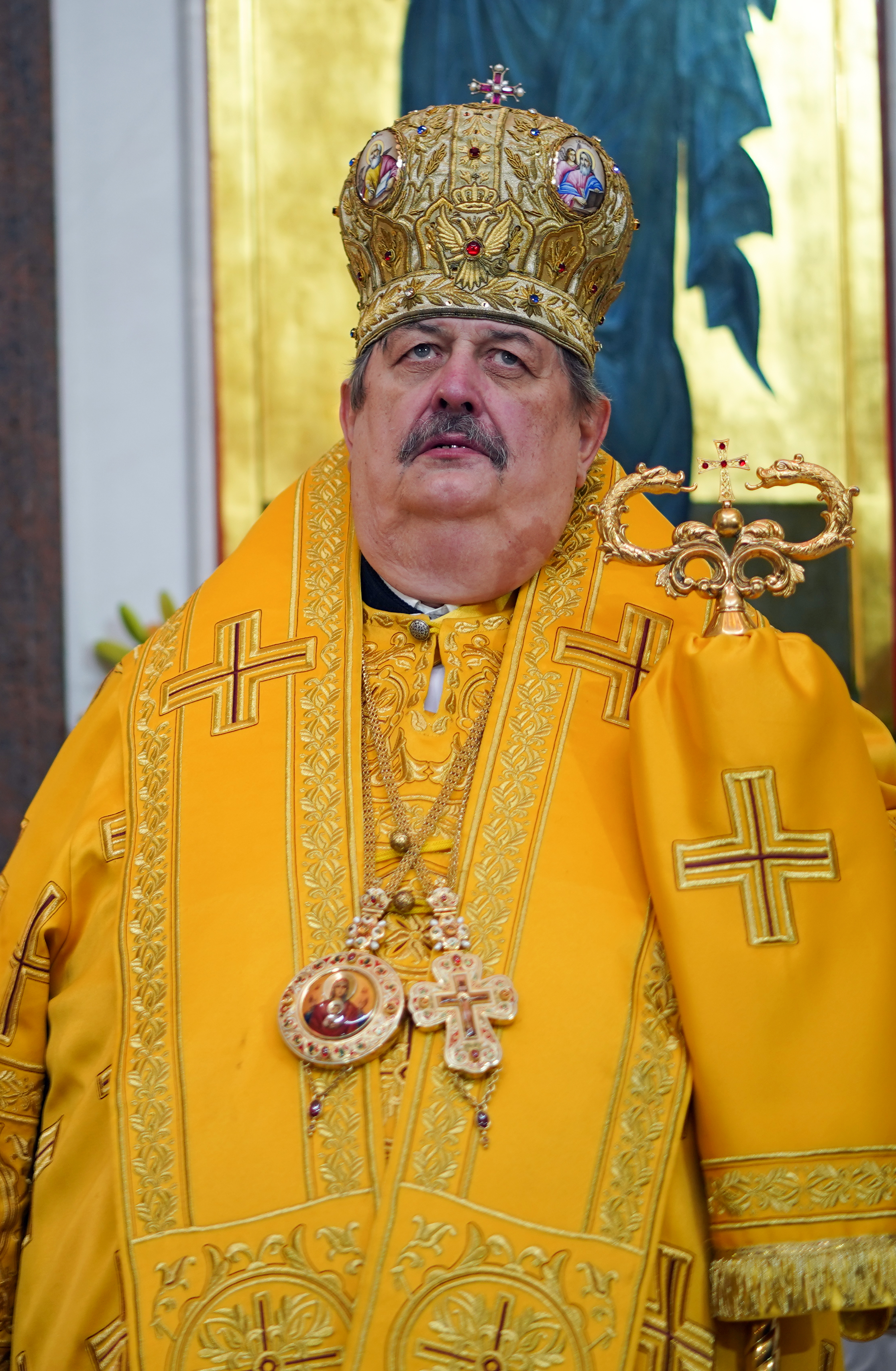 The Divine Liturgy in Hagia Sophia Orthodox church in Warsaw