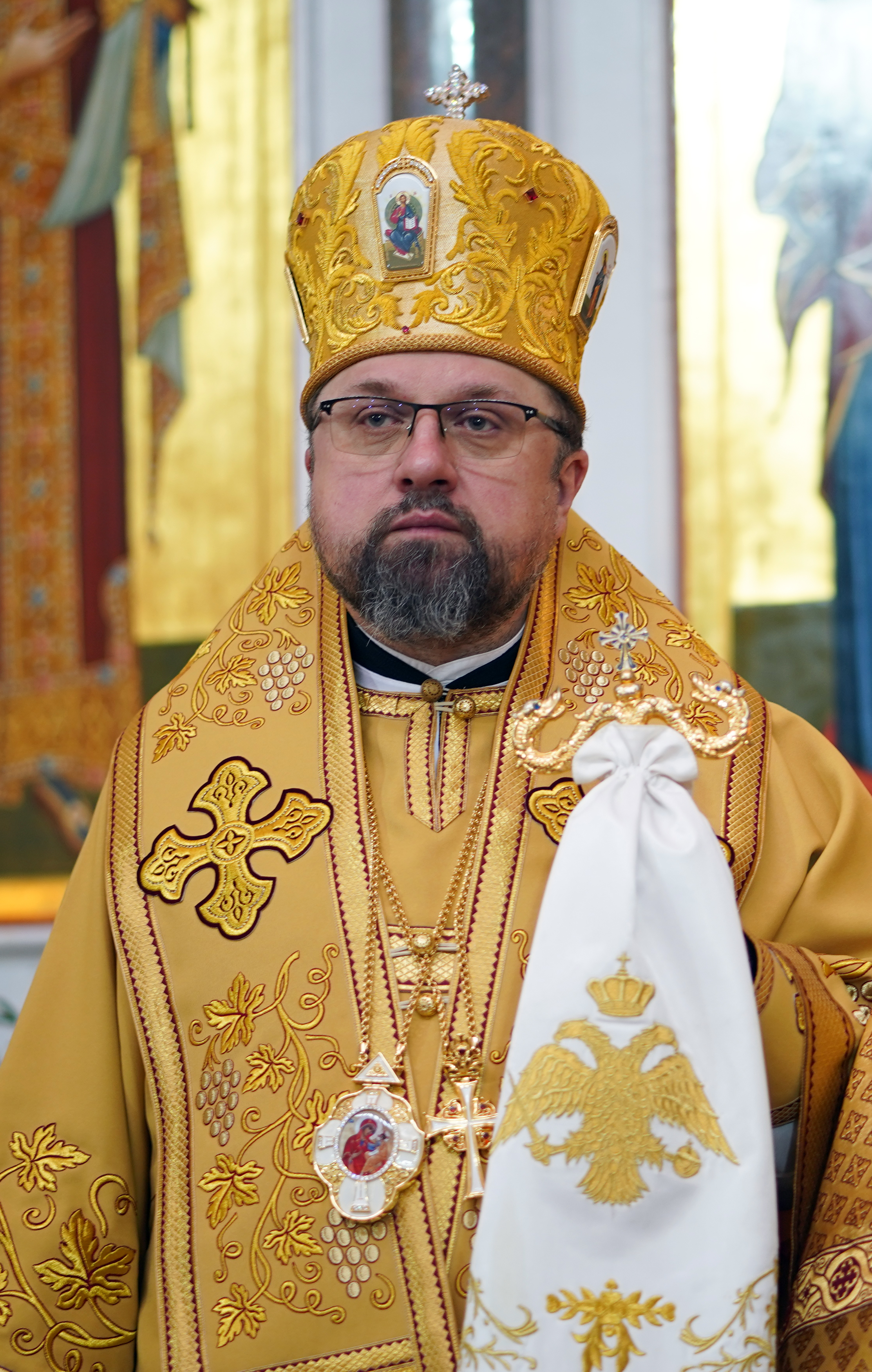 The Divine Liturgy in Hagia Sophia Orthodox church in Warsaw