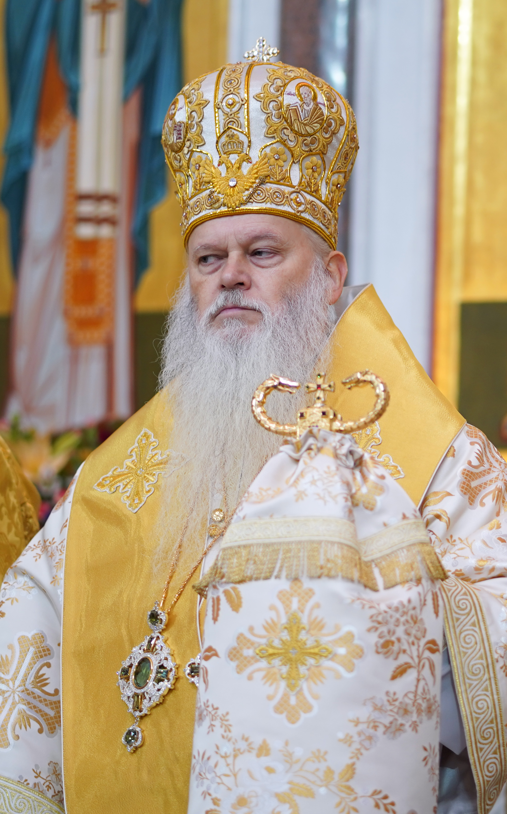 The Divine Liturgy in Hagia Sophia Orthodox church in Warsaw