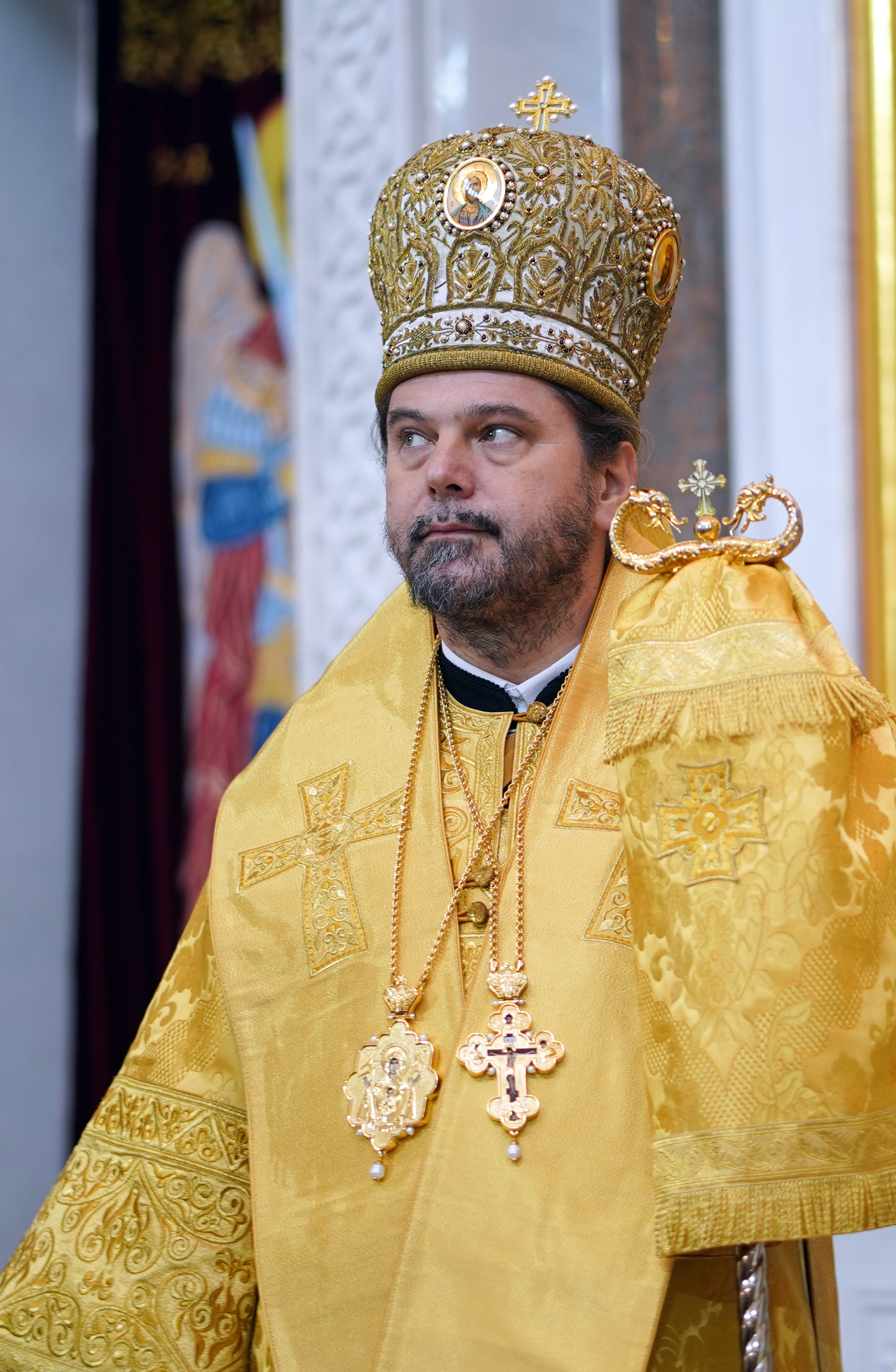 The Divine Liturgy in Hagia Sophia Orthodox church in Warsaw