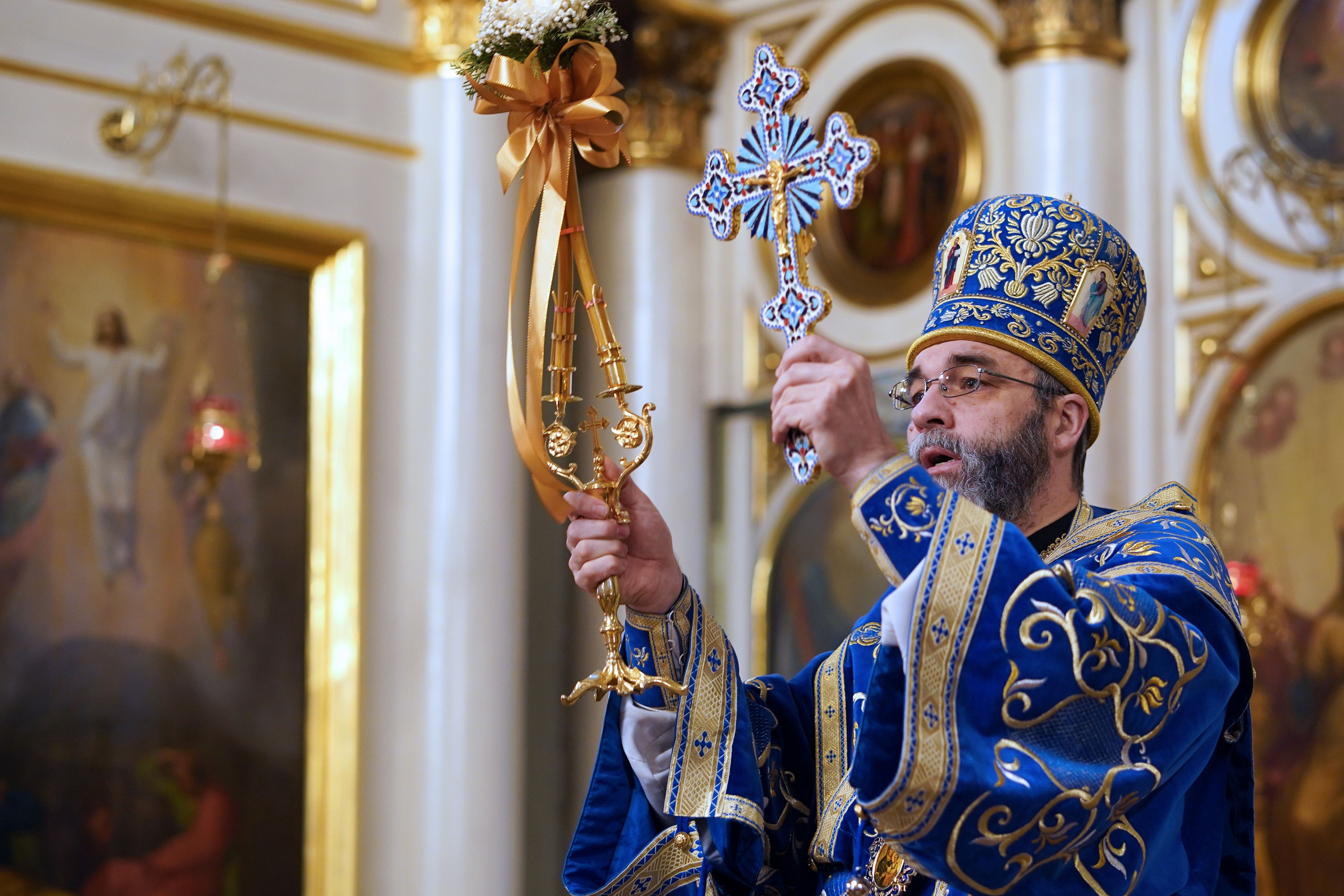 The Entry of the Most Holy Theotokos into the Temple feast in St. Nicholas Cathedral in Białys