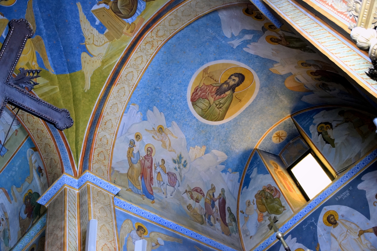 Frescos in Nazareth Orthodox church, 2023