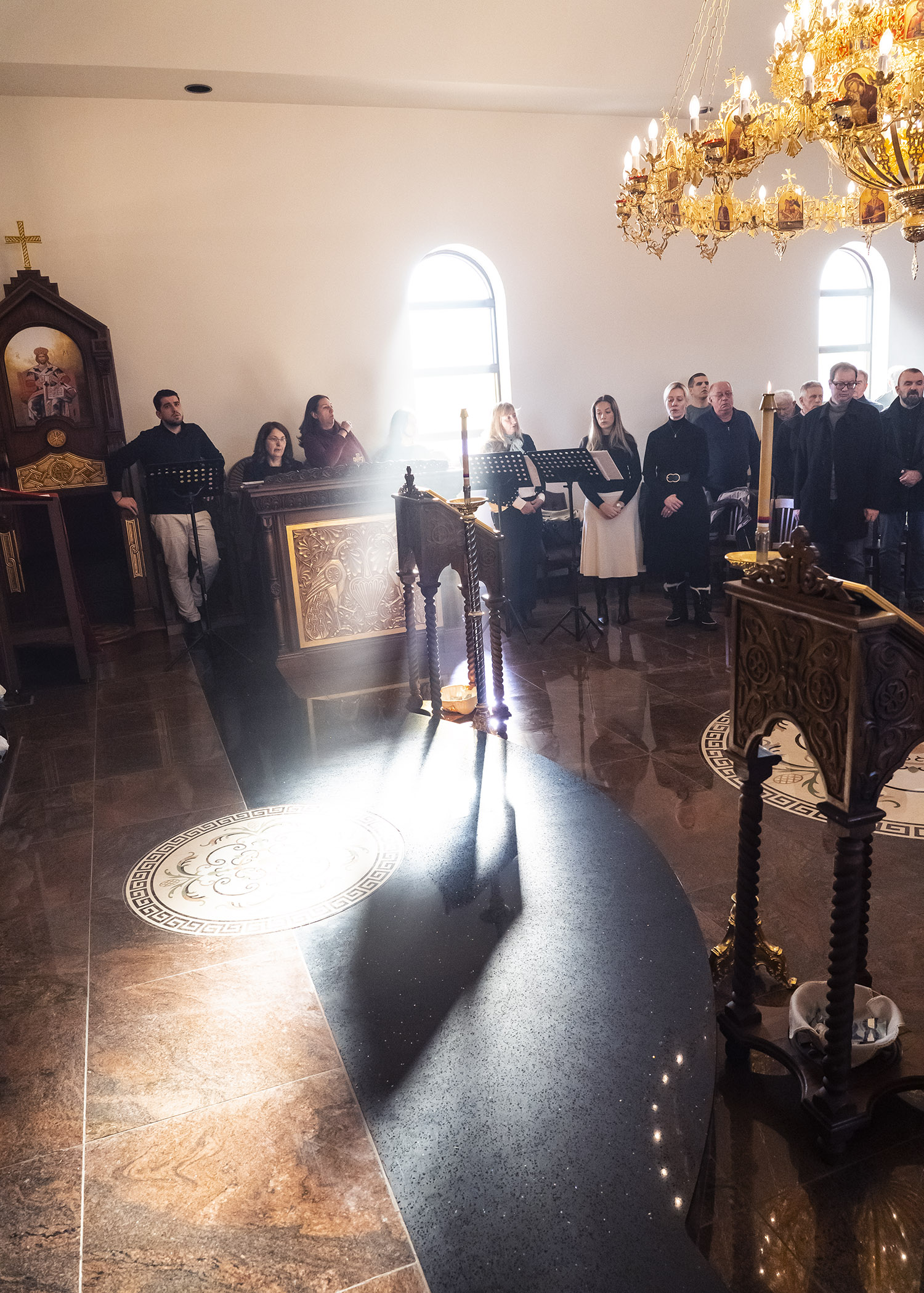 Sa sluzbe u crkvi Sv.Georgije u Vaterlu,On,Kanada