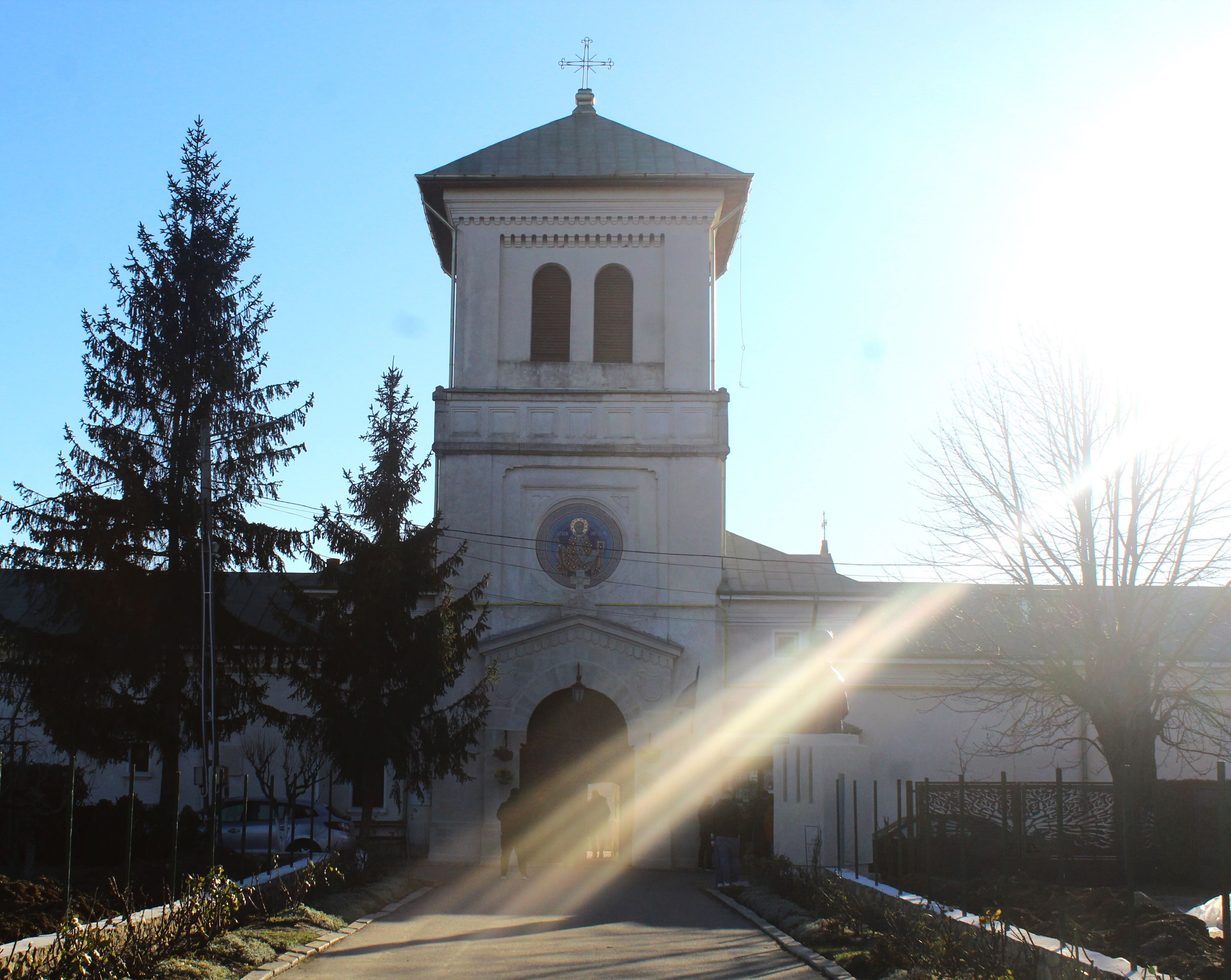 The entrance of Dealu Monastery, Târgoviște, Romania