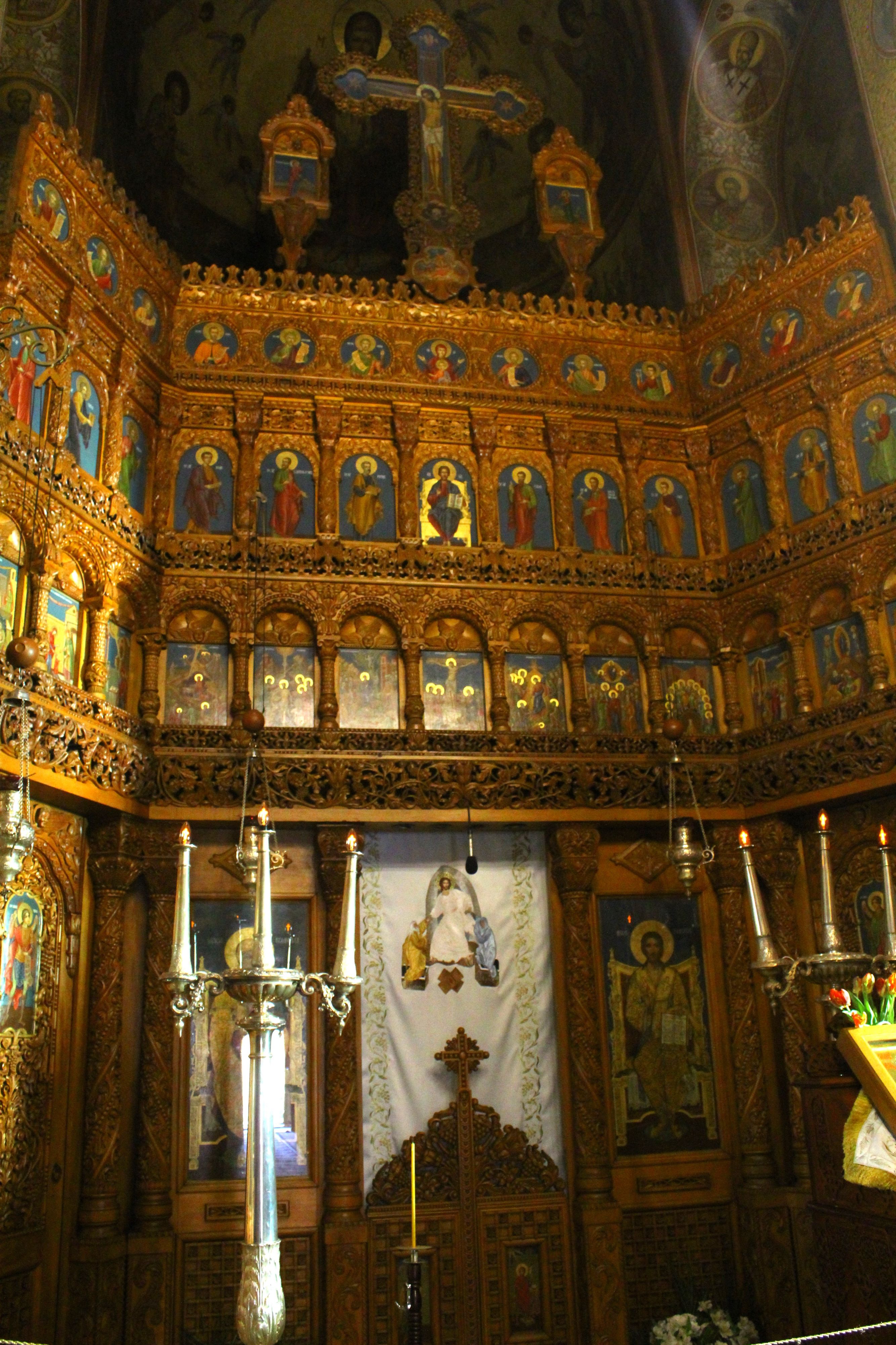 The iconostasis of Dealu Monastery, Târgoviște, Romania
