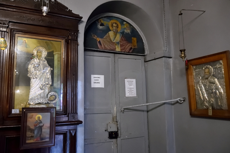 Icons in st. Nicholas church on Chalki island, 2023