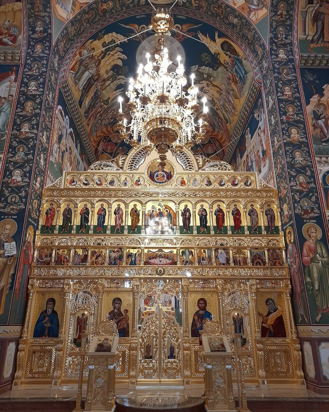 The iconostasis of Techirghiol Monastery,Constanța, Romania 