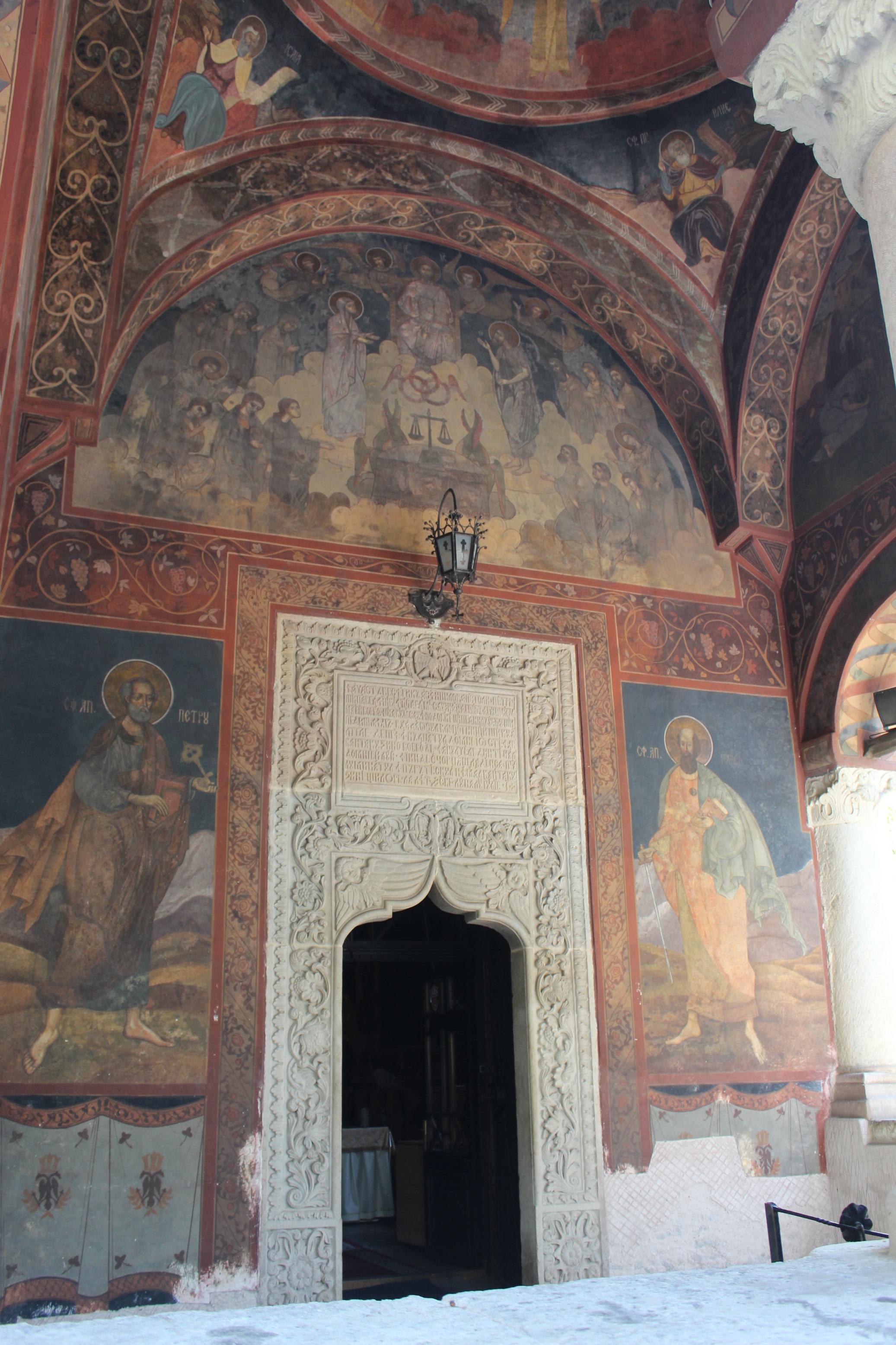 Fresco of an old church from Bucharest 