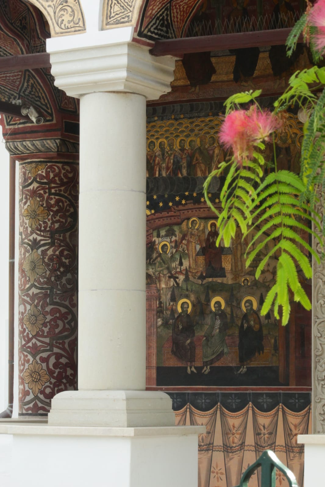 Fresco of an old church