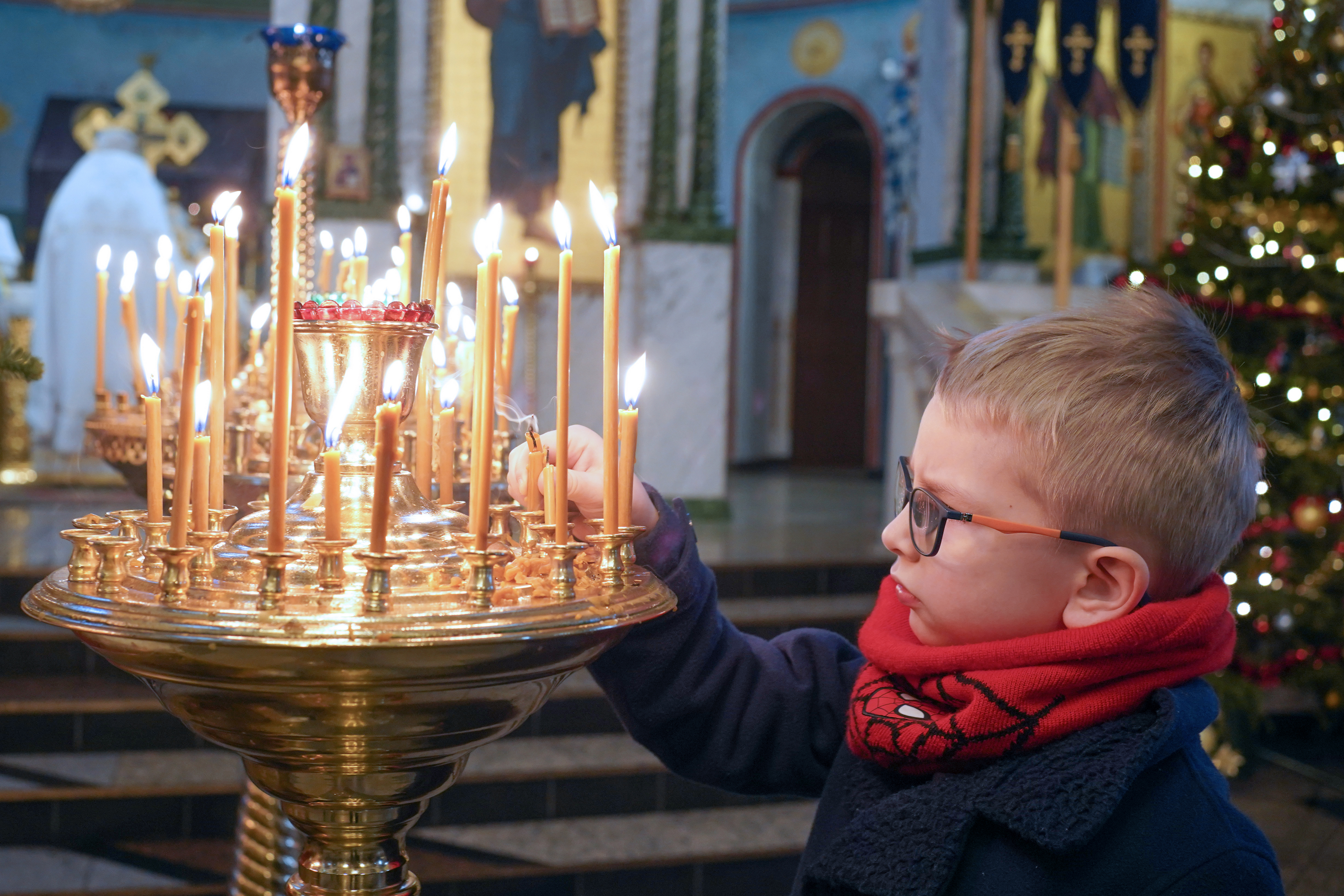 Epiphany Eve in Hagia Sophia Orthodox Church in Białystok, 2025