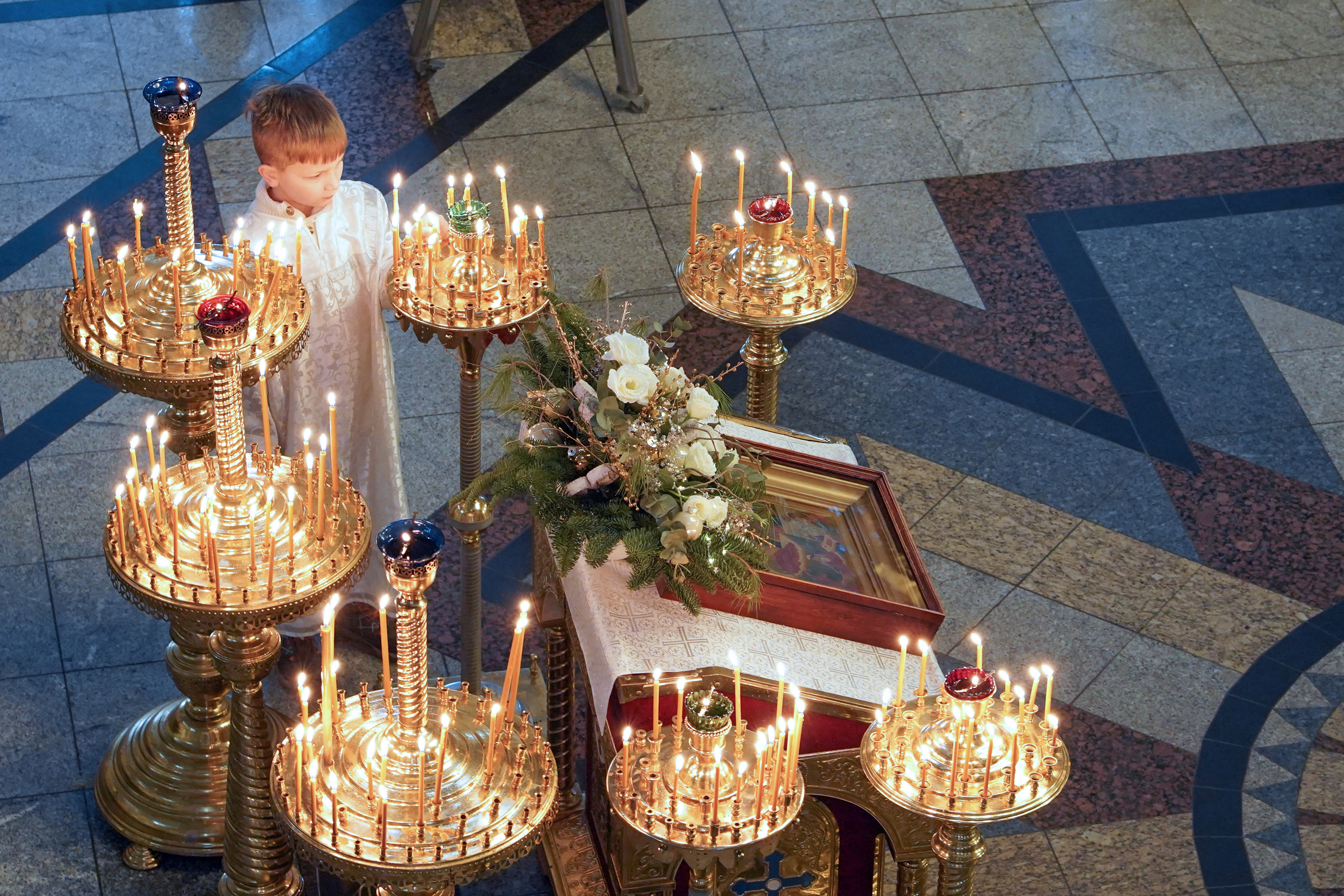 Epiphany Eve in Hagia Sophia Orthodox Church in Białystok, 2025