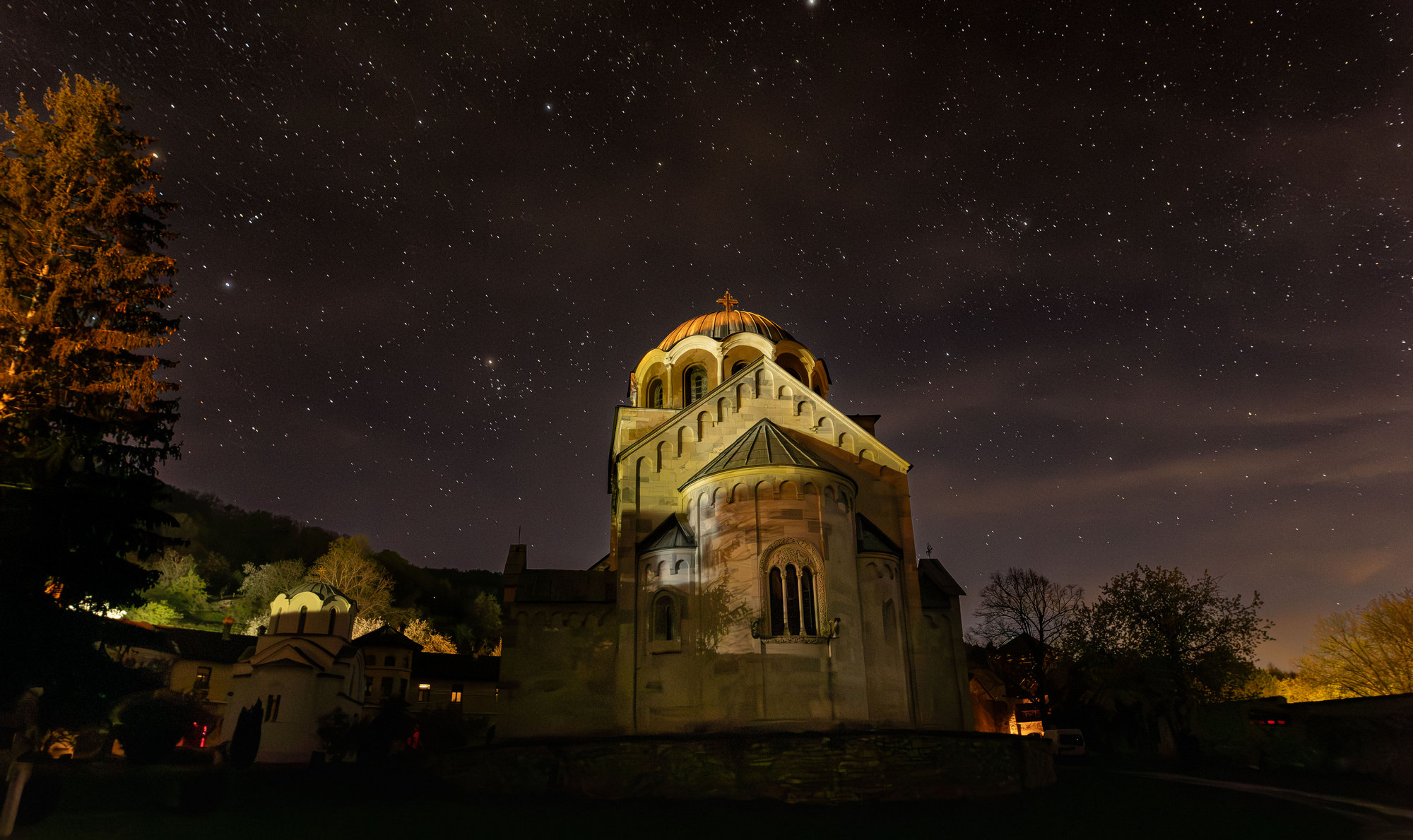 Студеница ноћу/Studenica at night 2