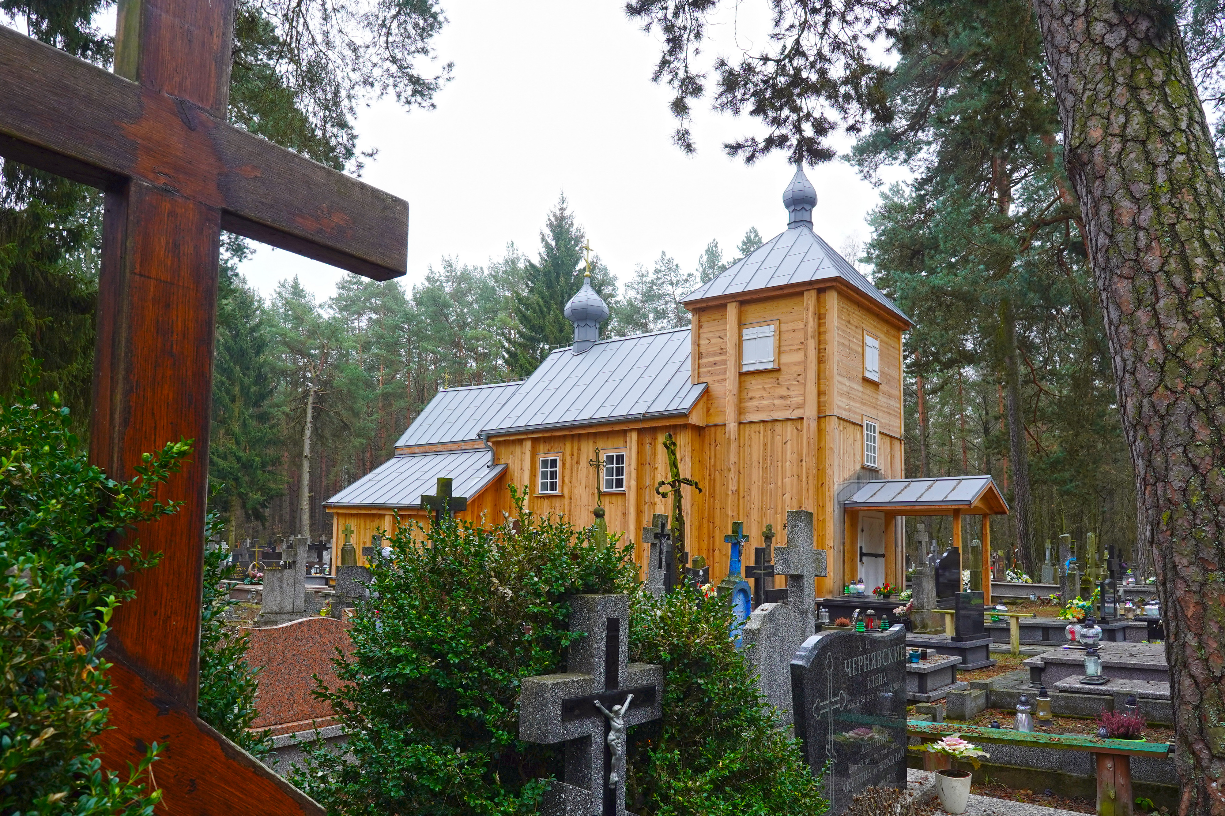 The cementary chapel in Stryki