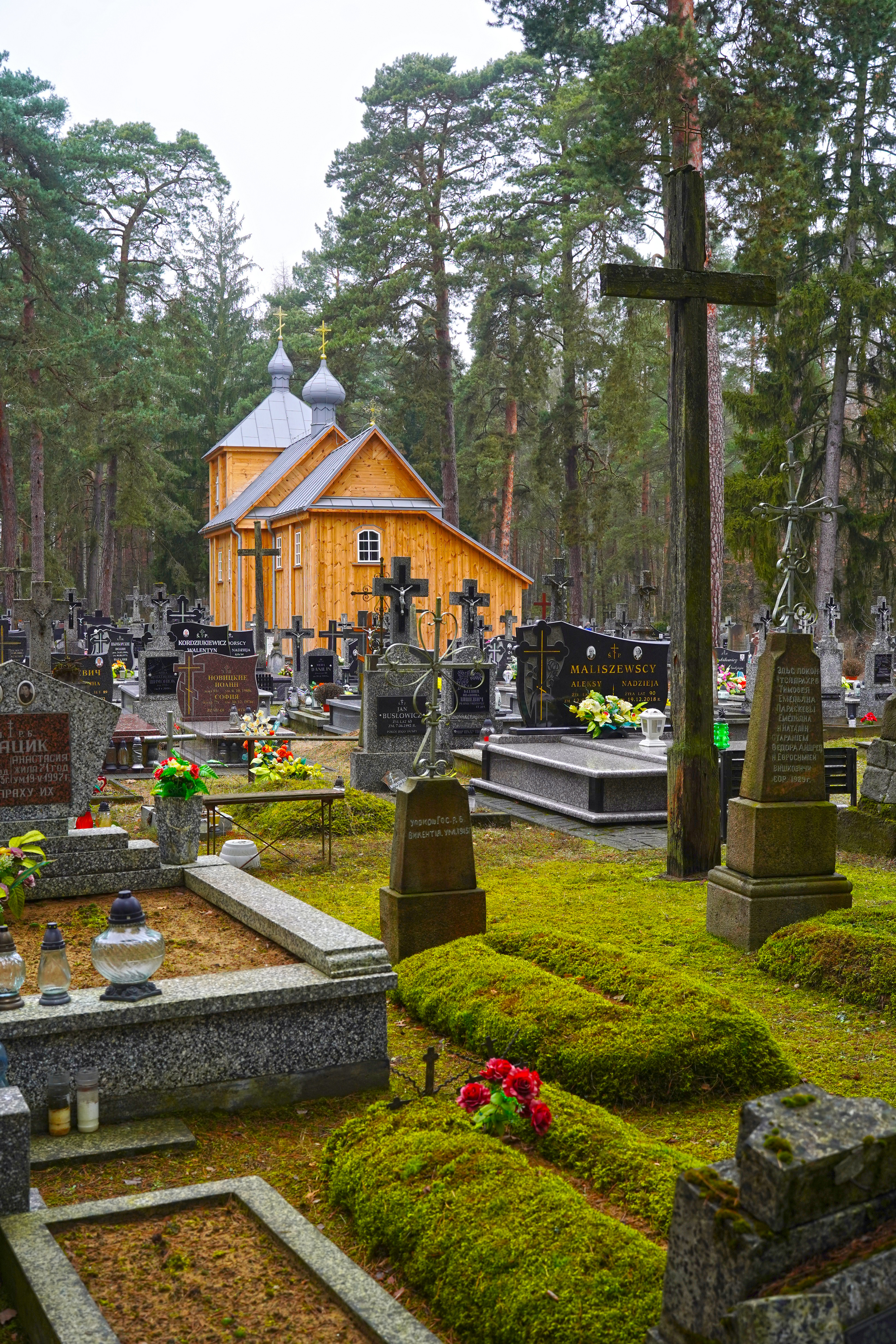 The Orthodox cementary chapel in Stryki