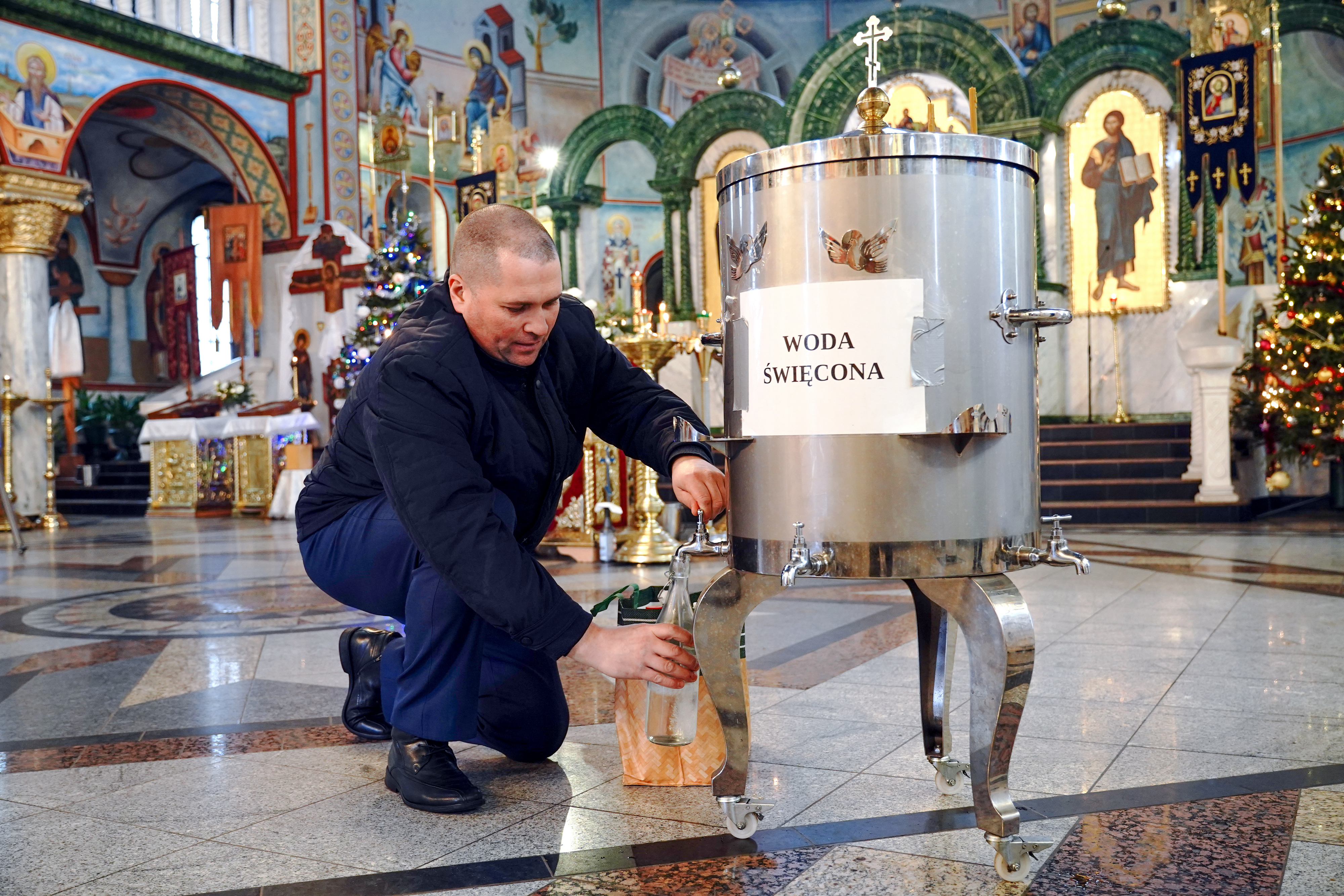 Epiphany Eve in Hagia Sophia Orthodox Church in Białystok, 2025