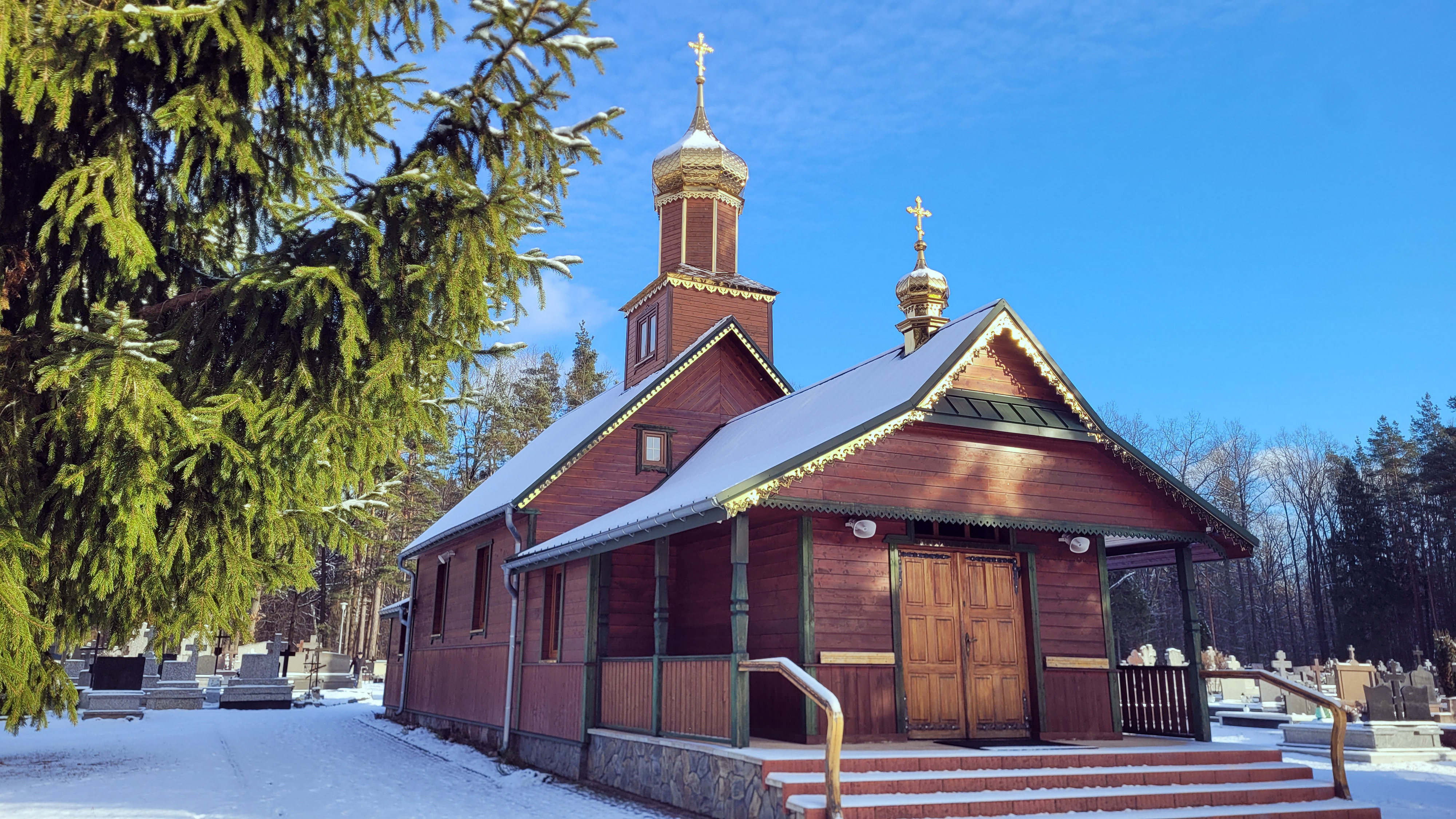 The cementary chapel in Hajnówka