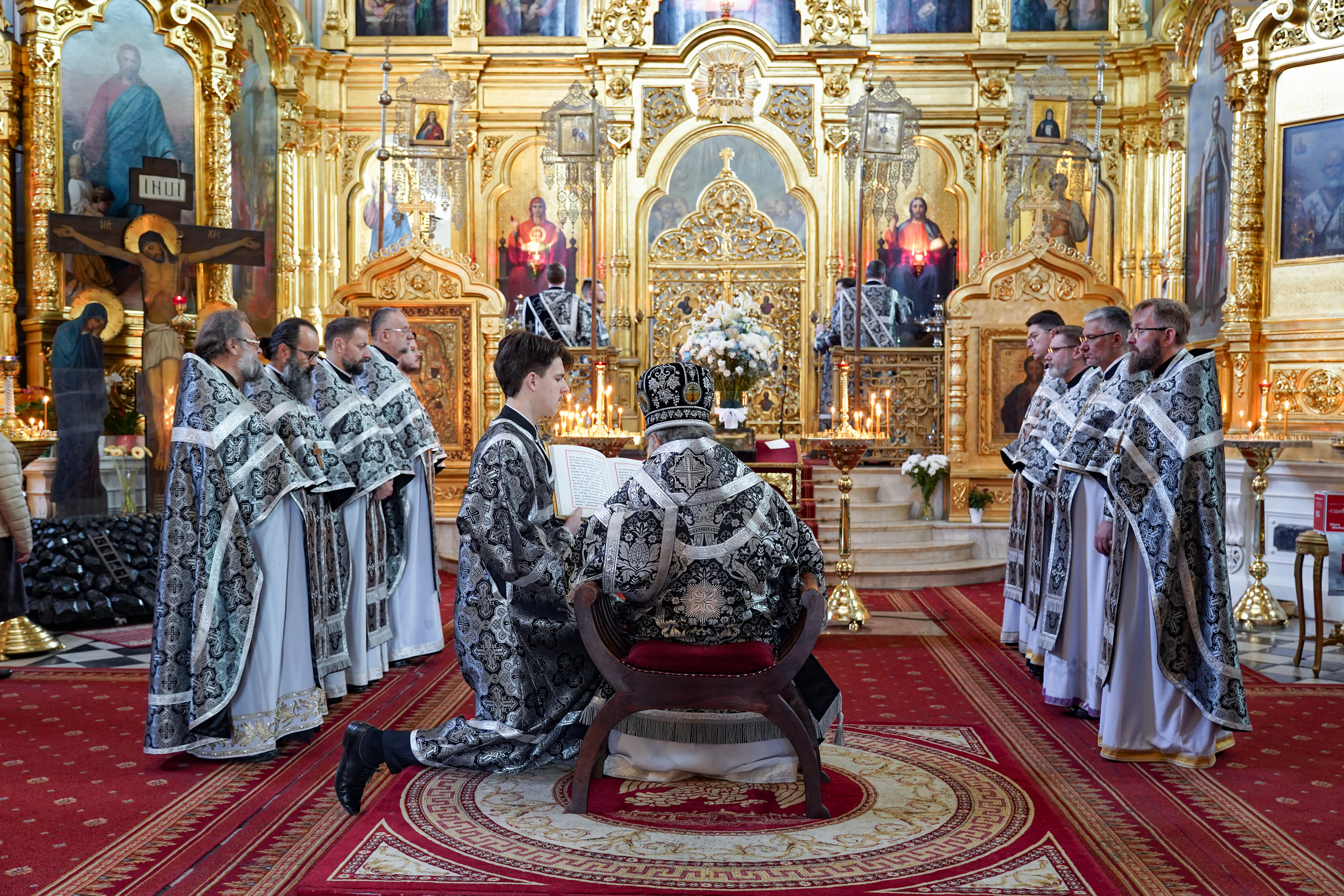 Divine Liturgy of Presanctified Gifts in St. Mary Magdalene Orthodox Cathedral in Warsaw