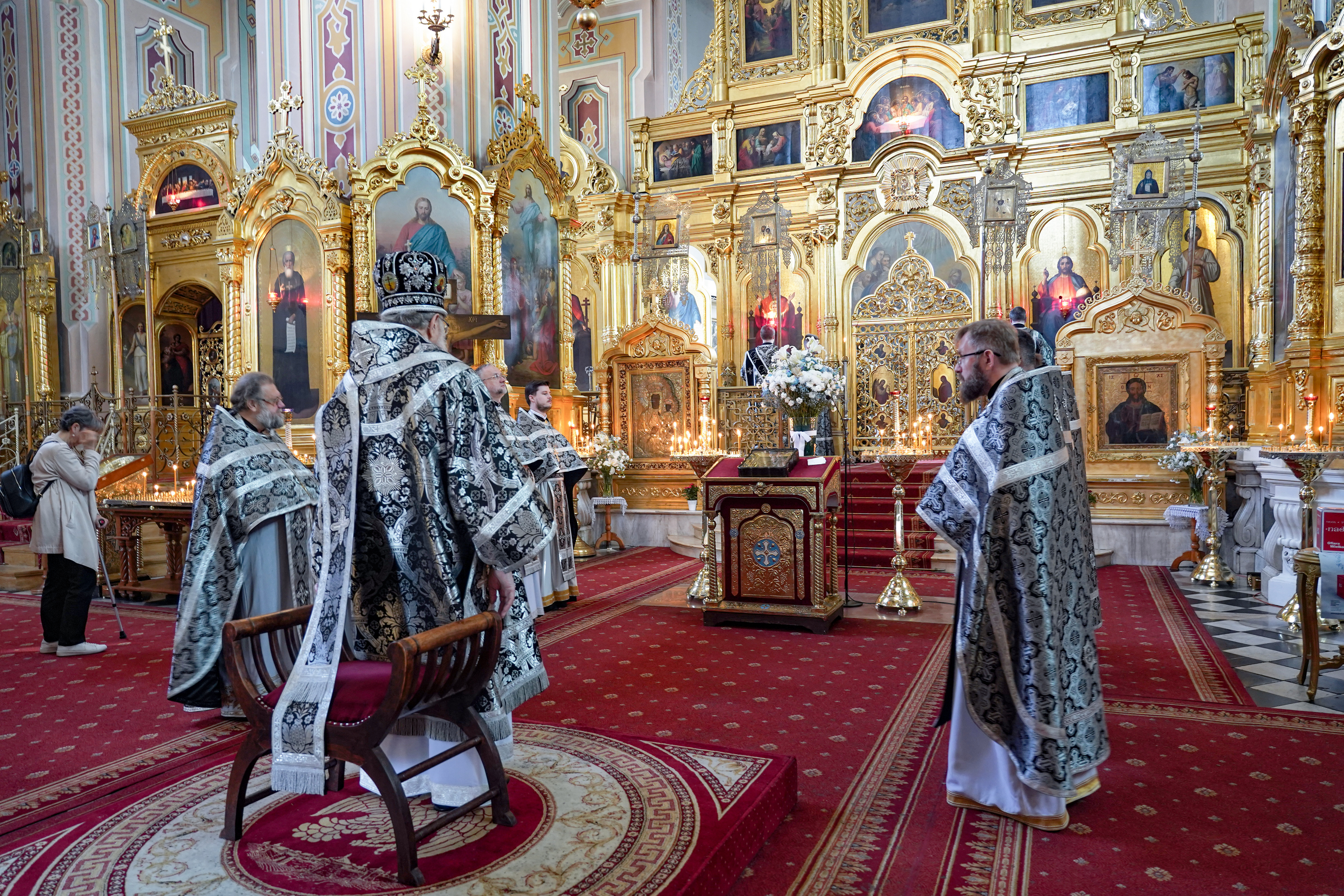 Divine Liturgy of Presanctified Gifts in St. Mary Magdalene Orthodox Cathedral in Warsaw