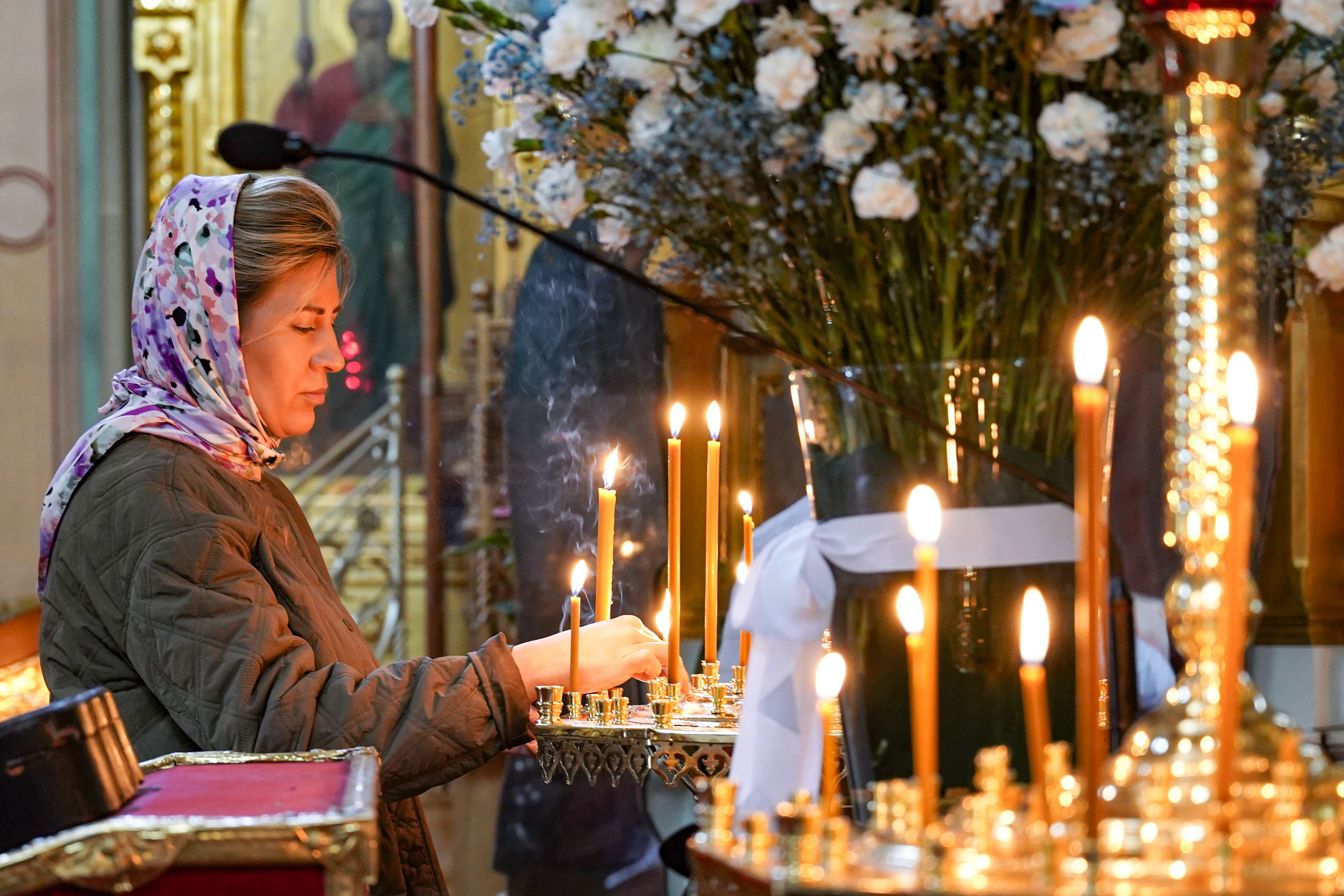 Divine Liturgy of Presanctified Gifts in St. Mary Magdalene Orthodox Cathedral in Warsaw