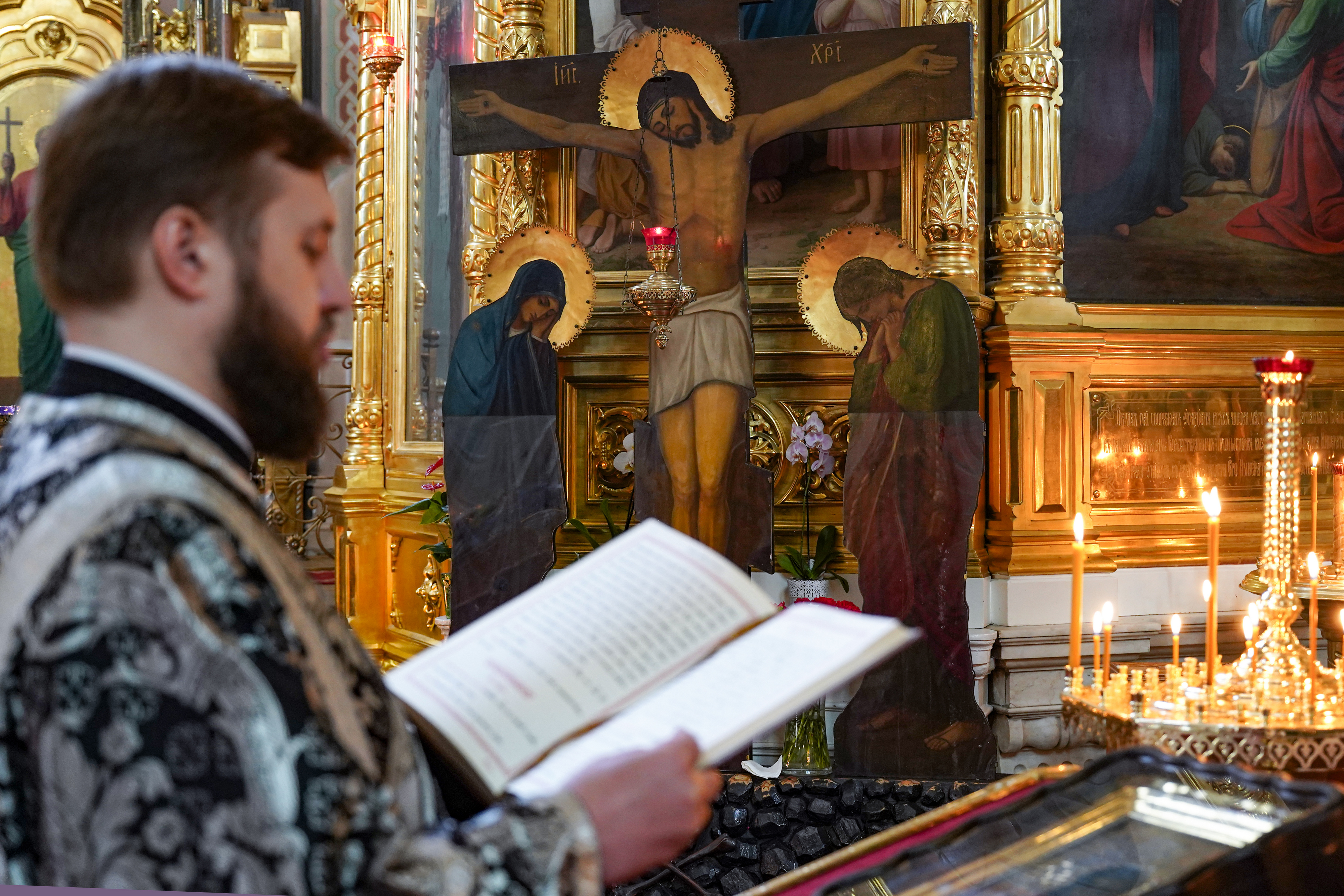 Divine Liturgy of Presanctified Gifts in St. Mary Magdalene Orthodox Cathedral in Warsaw