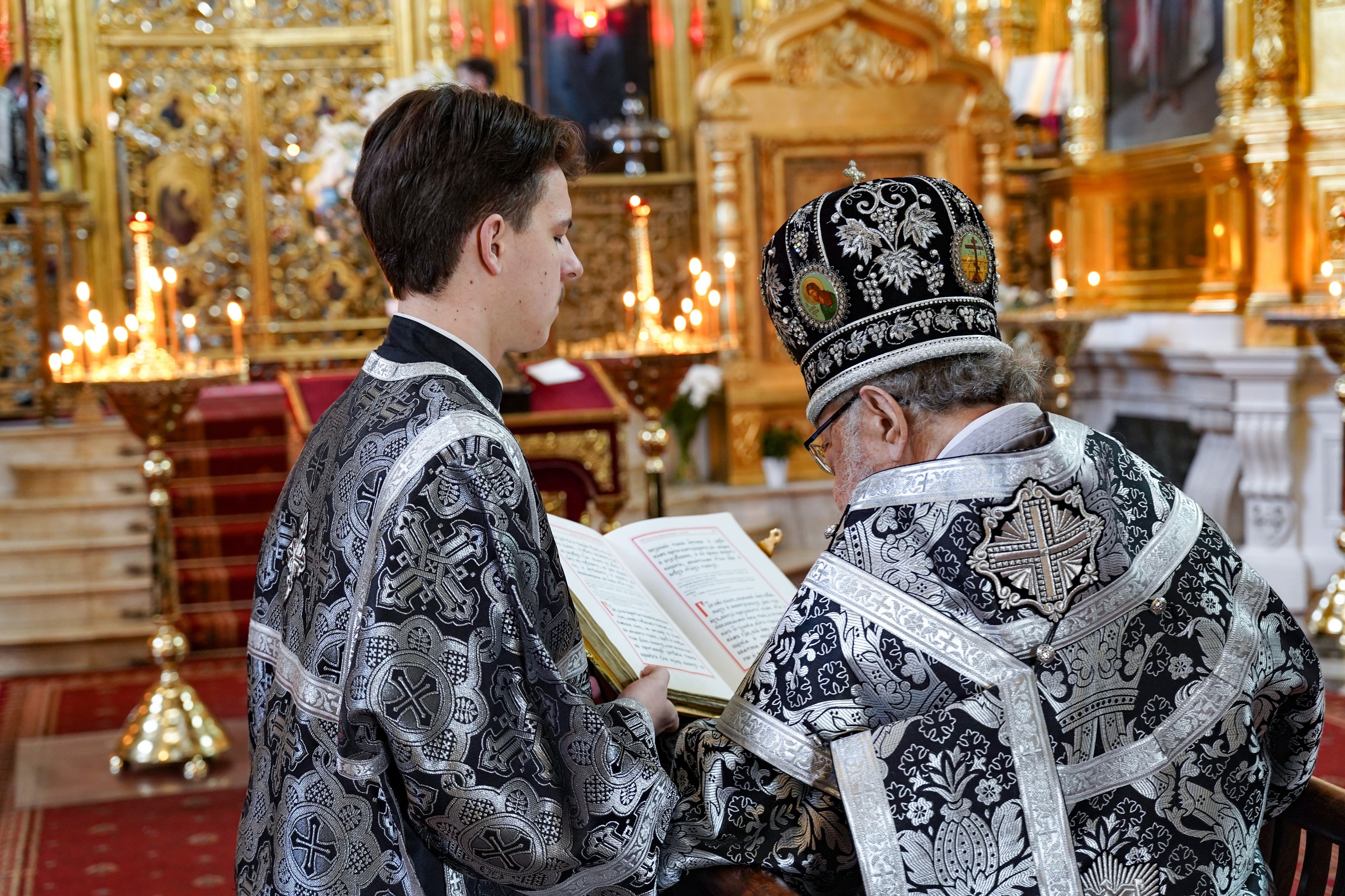 Divine Liturgy of Presanctified Gifts in St. Mary Magdalene Orthodox Cathedral in Warsaw
