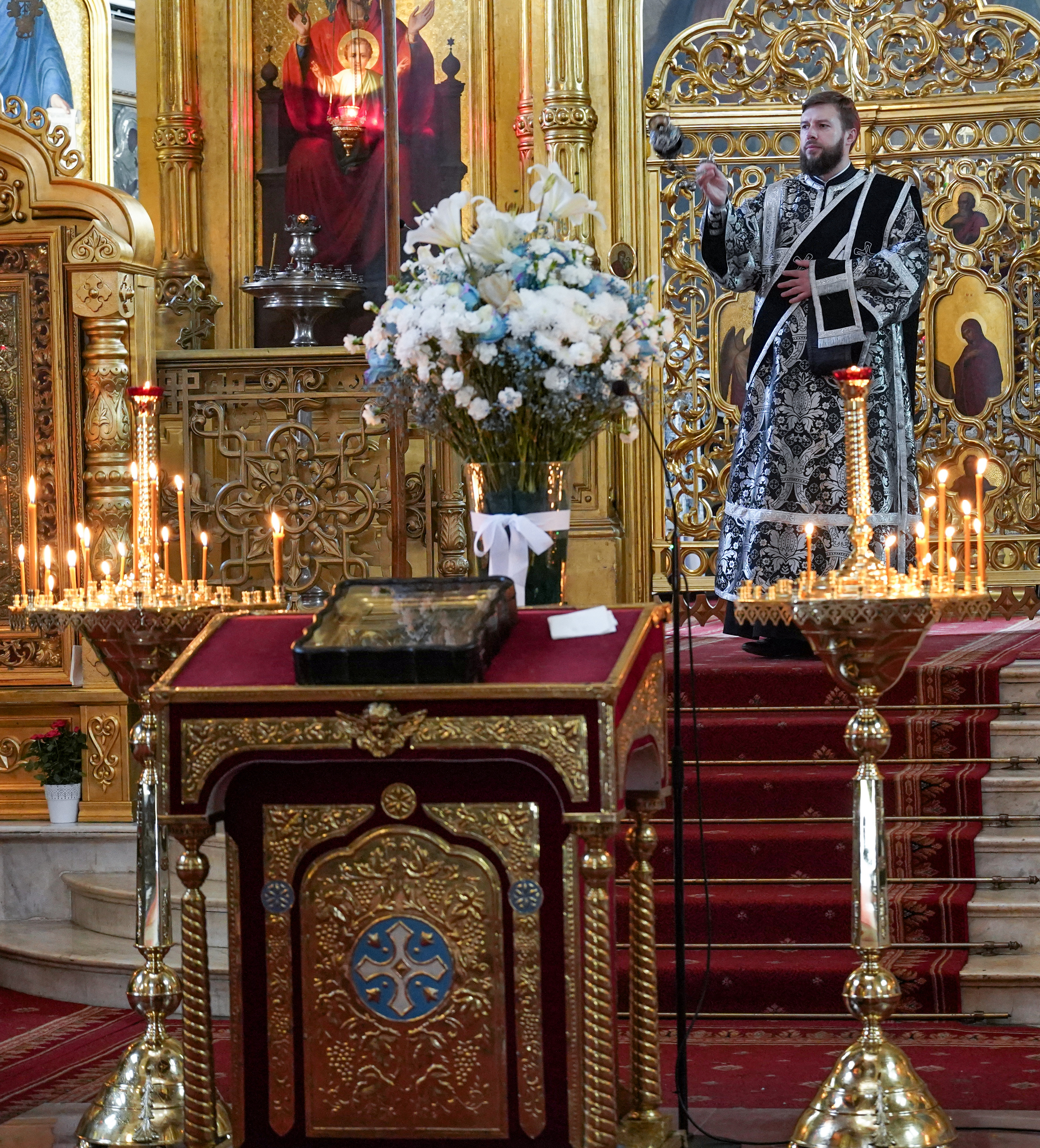 Divine Liturgy of Presanctified Gifts in St. Mary Magdalene Orthodox Cathedral in Warsaw