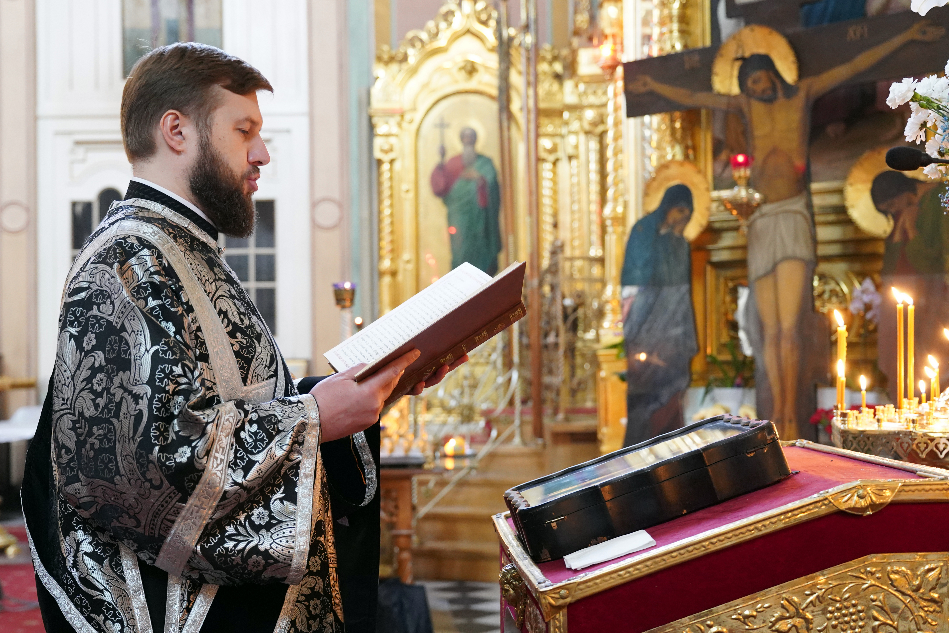 Divine Liturgy of Presanctified Gifts in St. Mary Magdalene Orthodox Cathedral in Warsaw