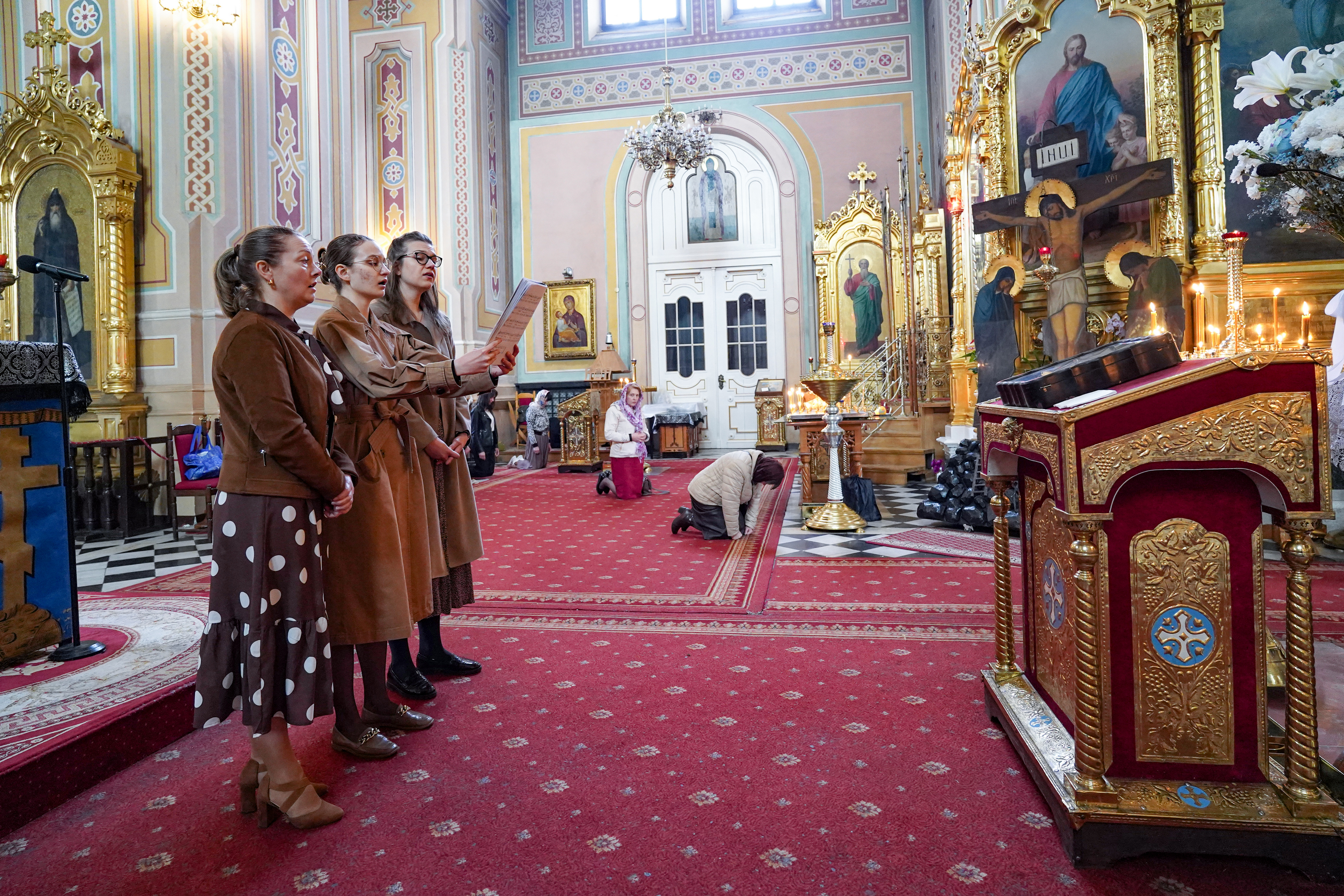 Divine Liturgy of Presanctified Gifts in St. Mary Magdalene Orthodox Cathedral in Warsaw
