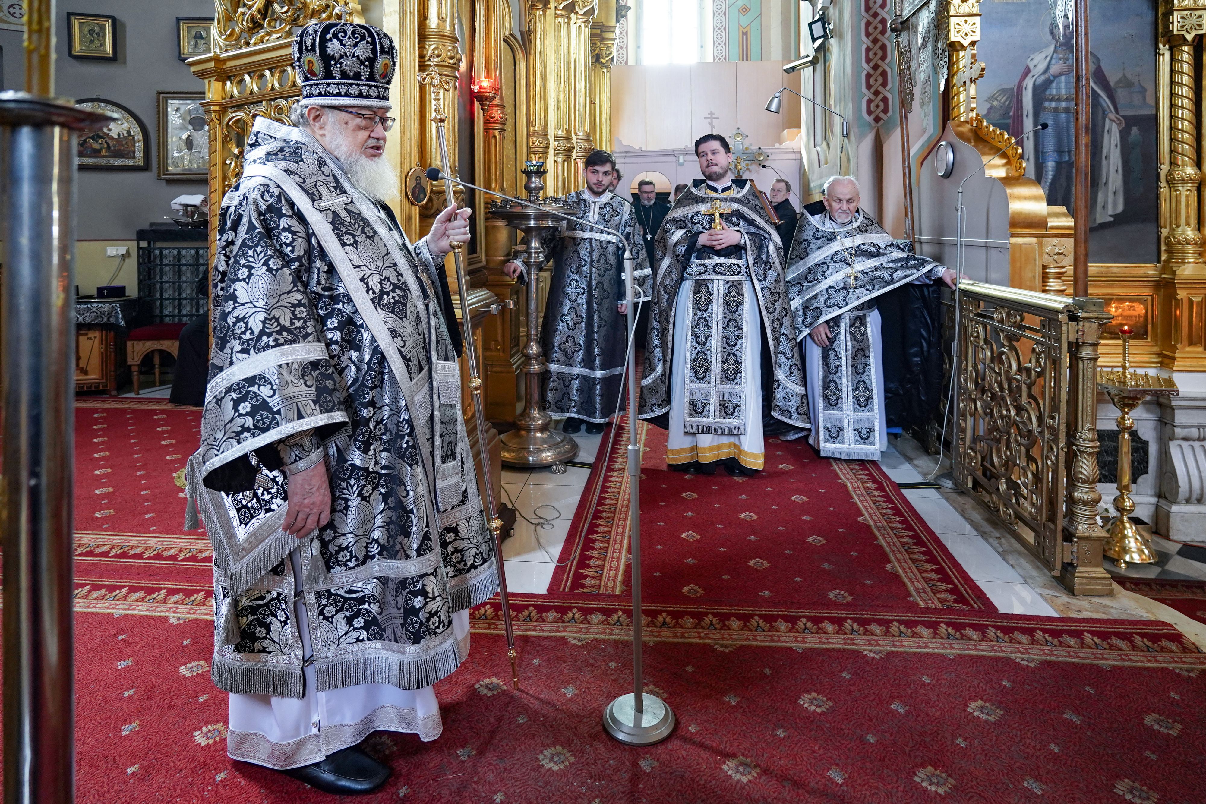 Divine Liturgy of Presanctified Gifts in St. Mary Magdalene Orthodox Cathedral in Warsaw