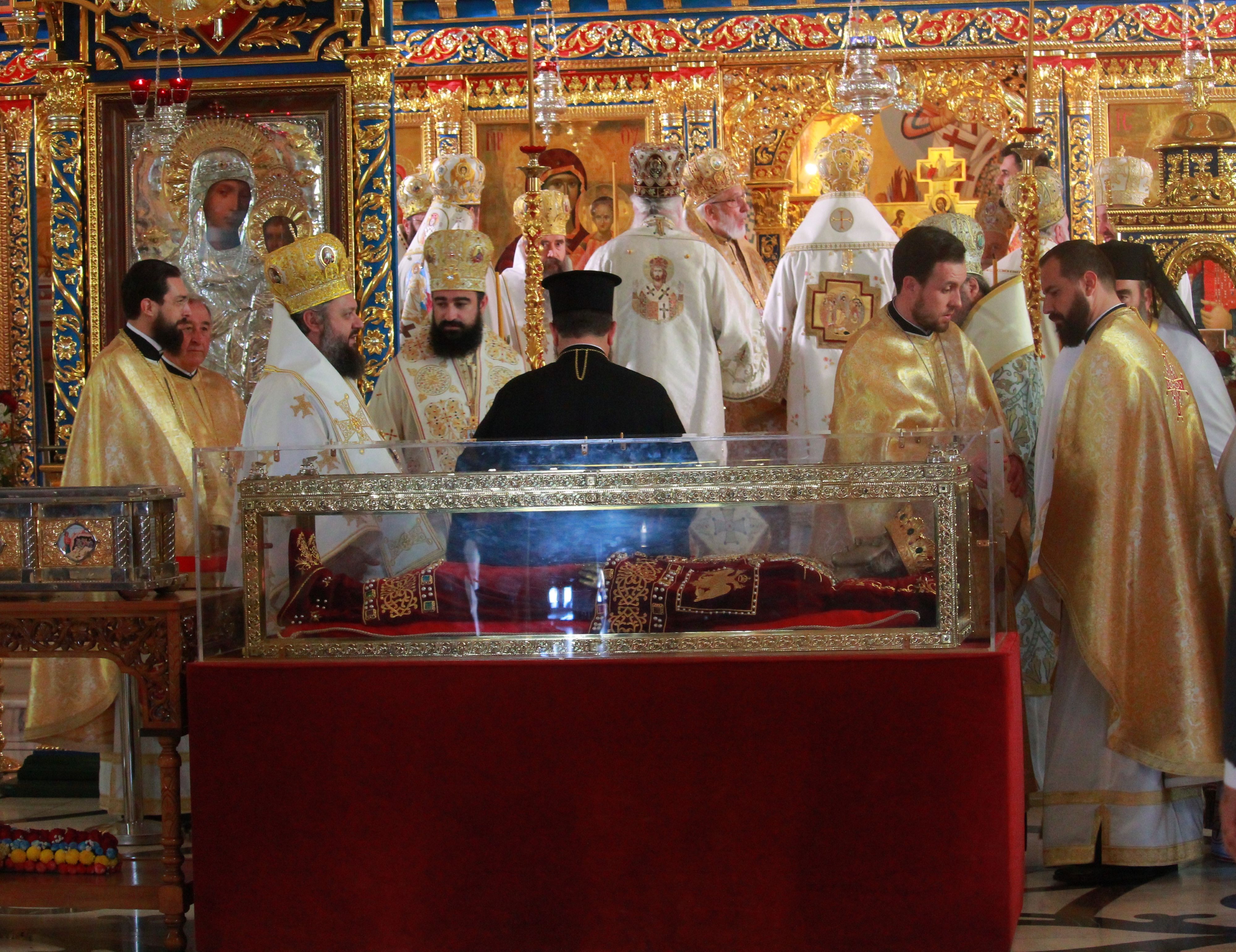 The entire relics of the Holy Empress Helena at Pantocrator Monastery