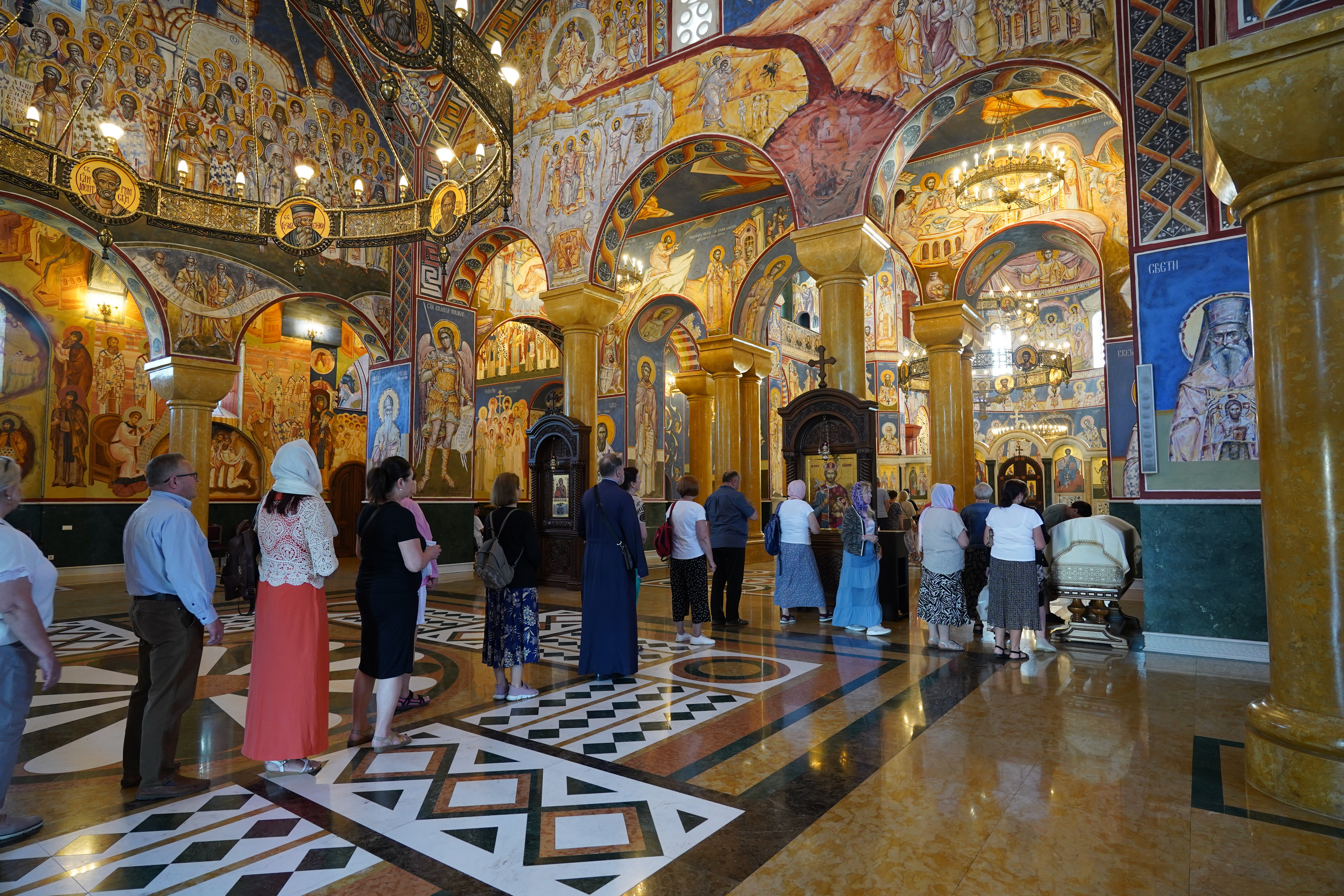 Divine Liturgy in St. John Vladimir Orthodox church in Bar 
