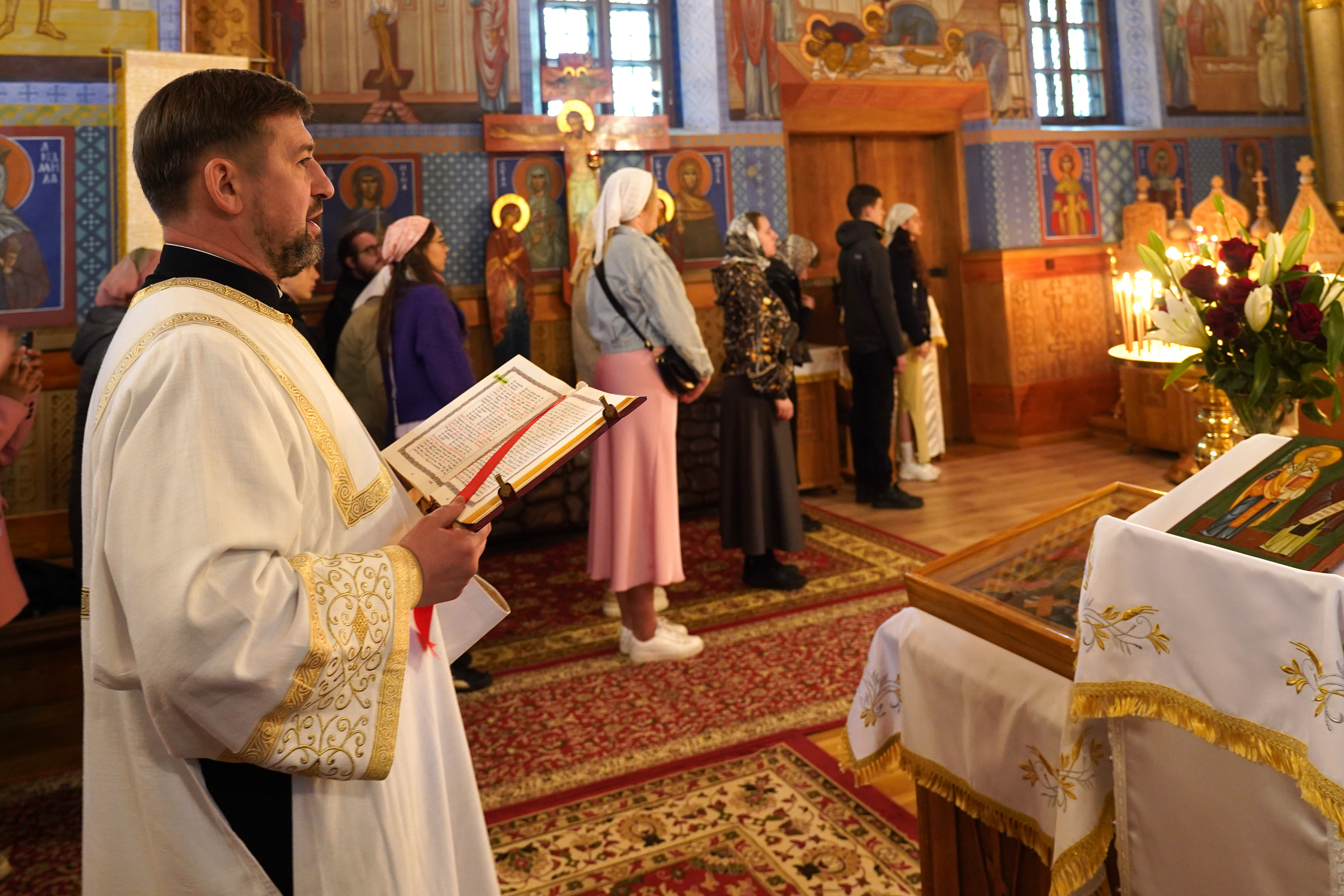 Divine Liturgy at Transfiruration Orthodox church in Granarka Convent, May 2025