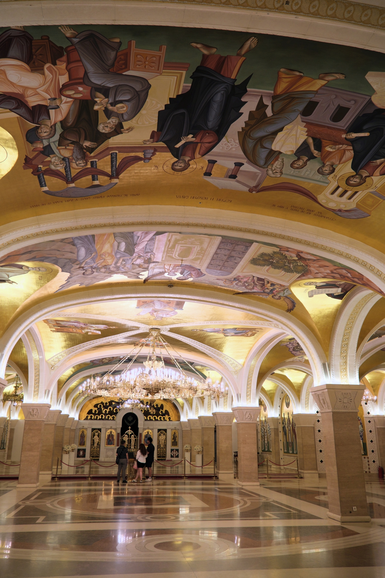 Interior of the basement of st. Sava church in Belgrade 2025