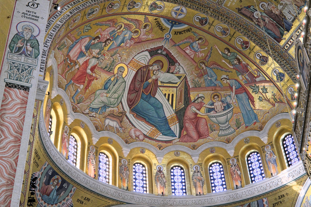 Nativity of Christ - st. Sava temple in Belgrade, 2025