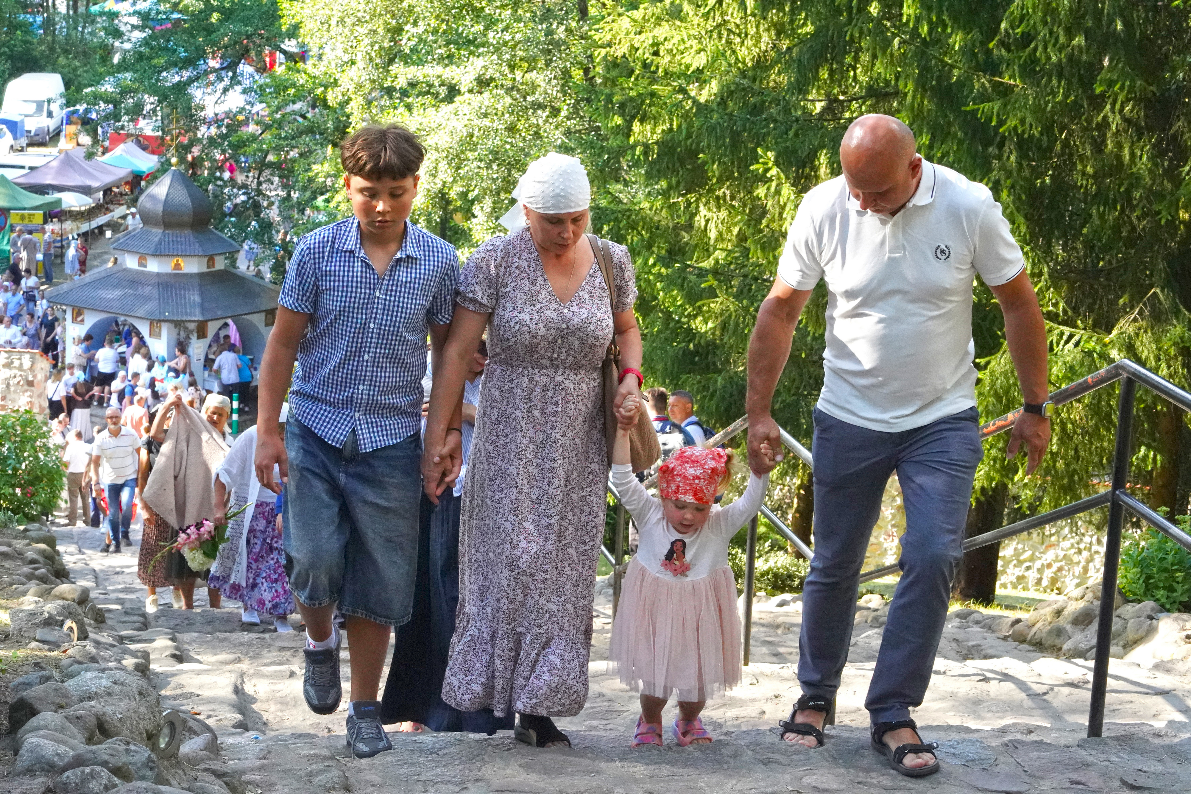 Coming of 40th pilgrimage from Białystok to the Holy Mount of Grabarka