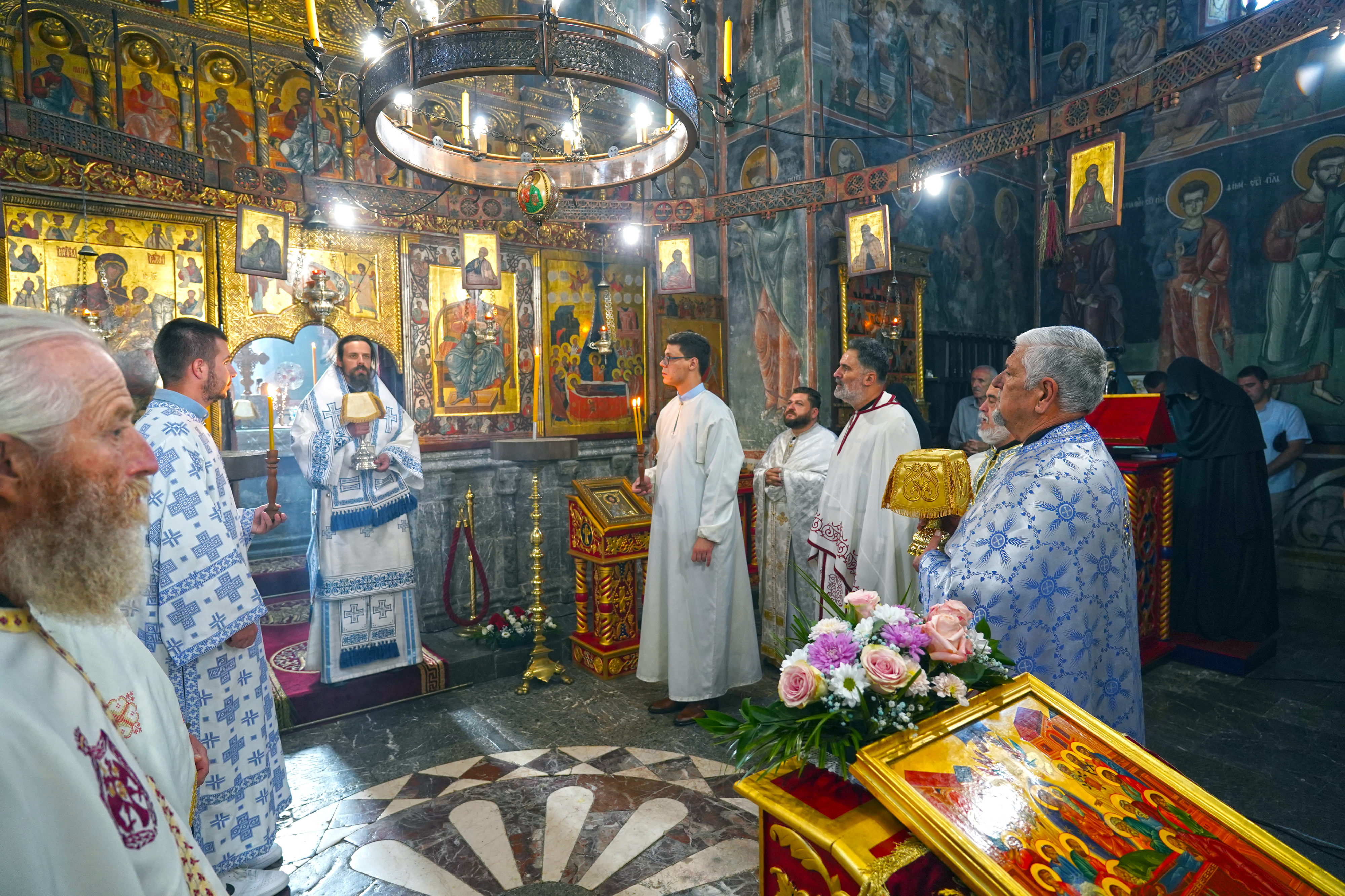 The Dormition feast in Morača Monastery