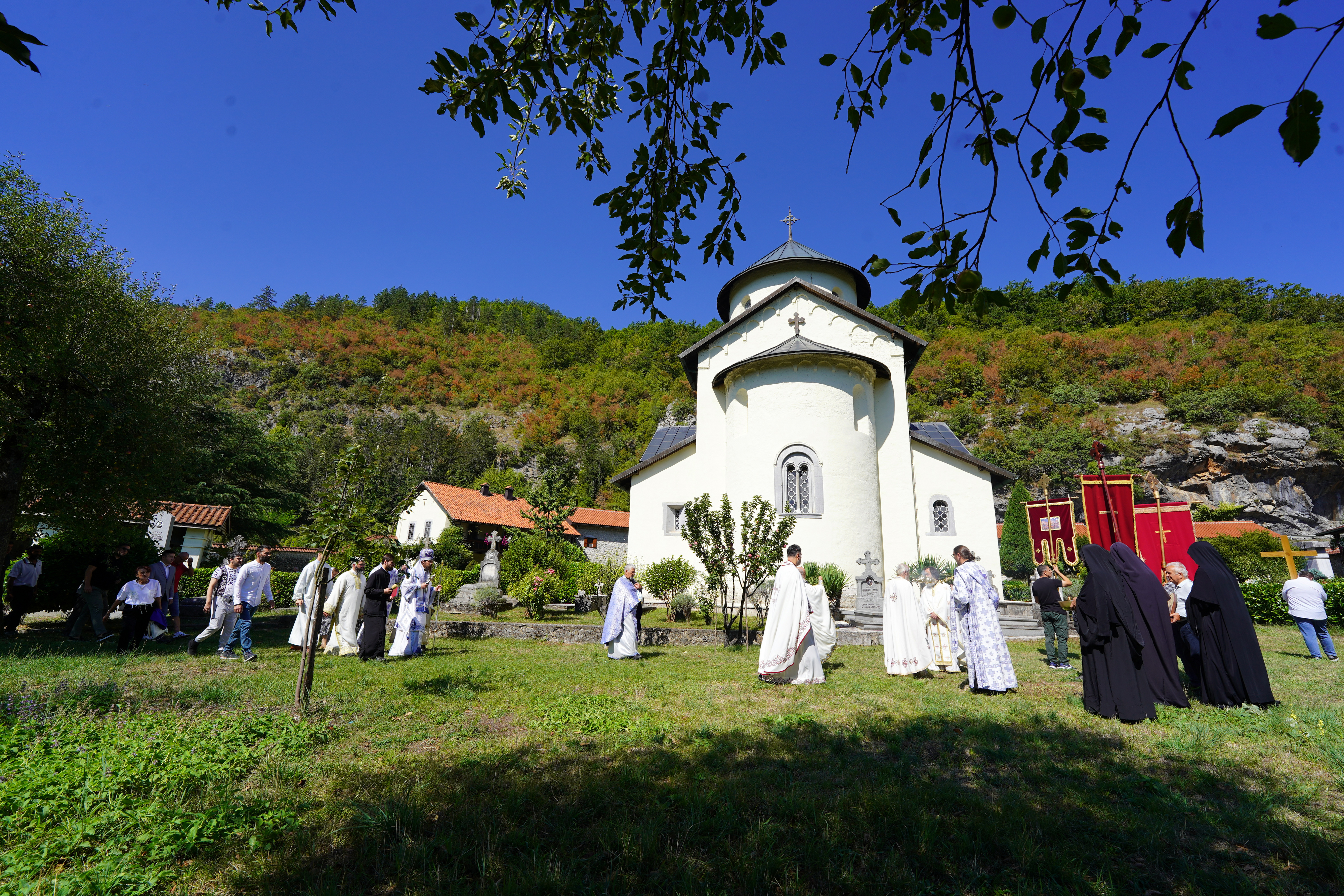 The Dormition feast in Morača Monastery