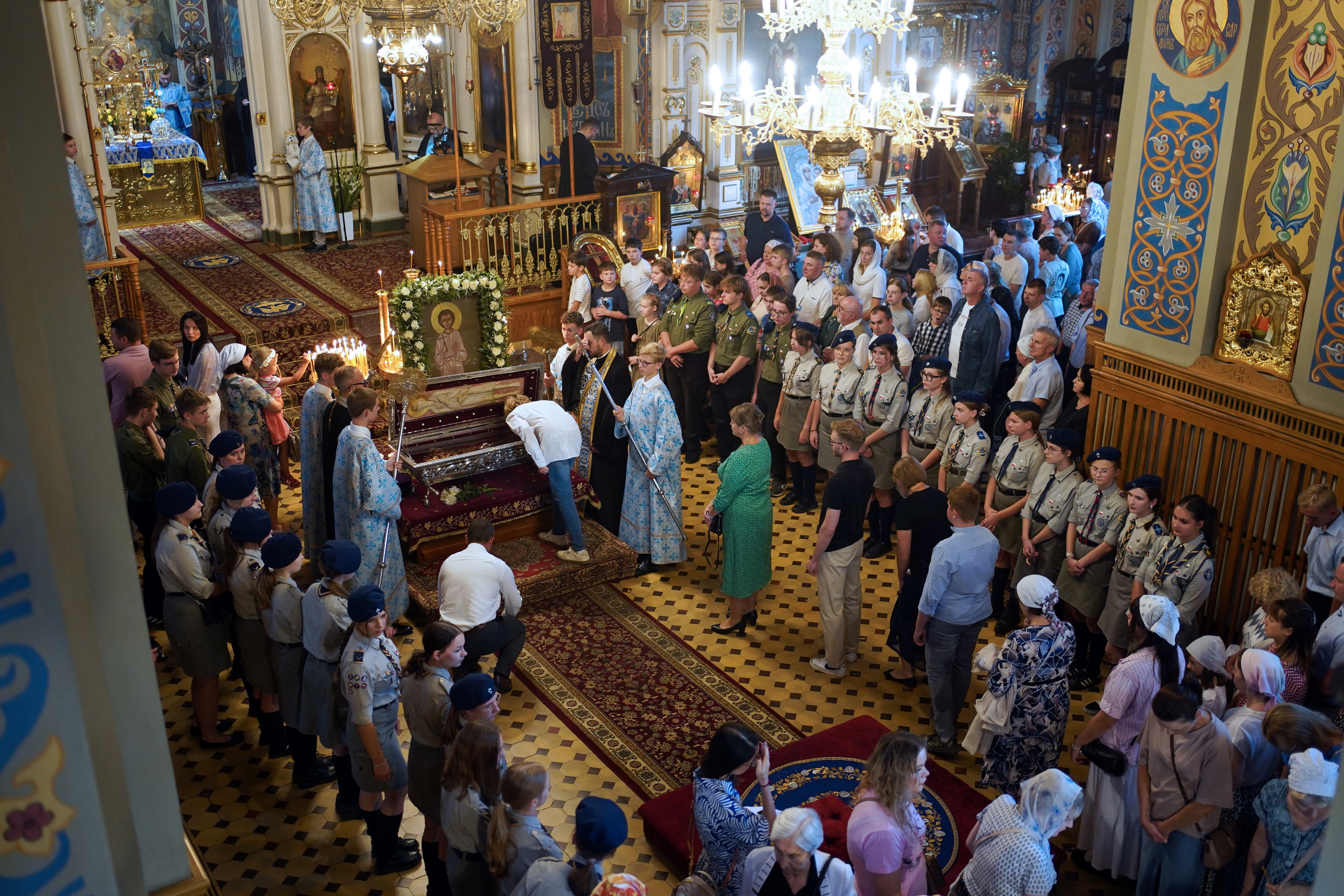 Eve of St. Martyr Gabriel of Zabłudów feast in St. Nicholas Cathedral in Białystok