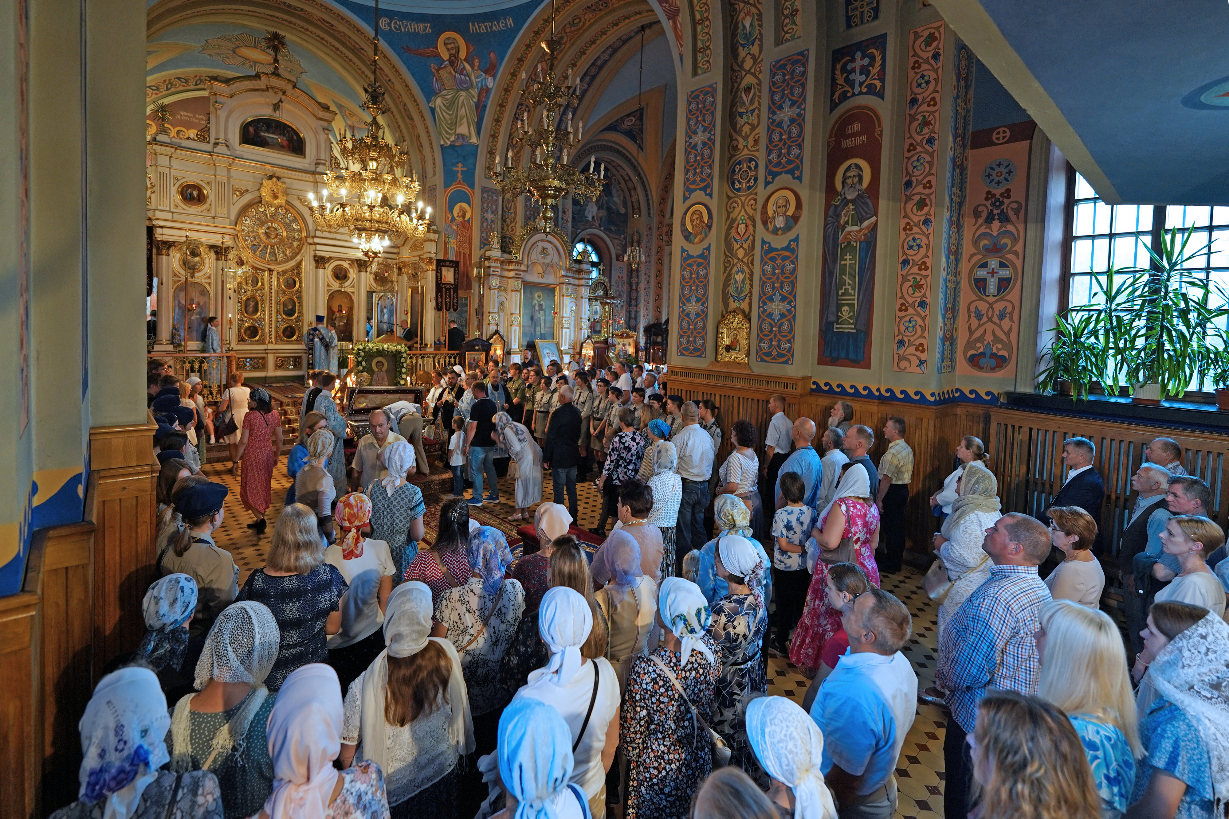 Eve of St. Martyr Gabriel of Zabłudów feast in St. Nicholas Cathedral in Białystok