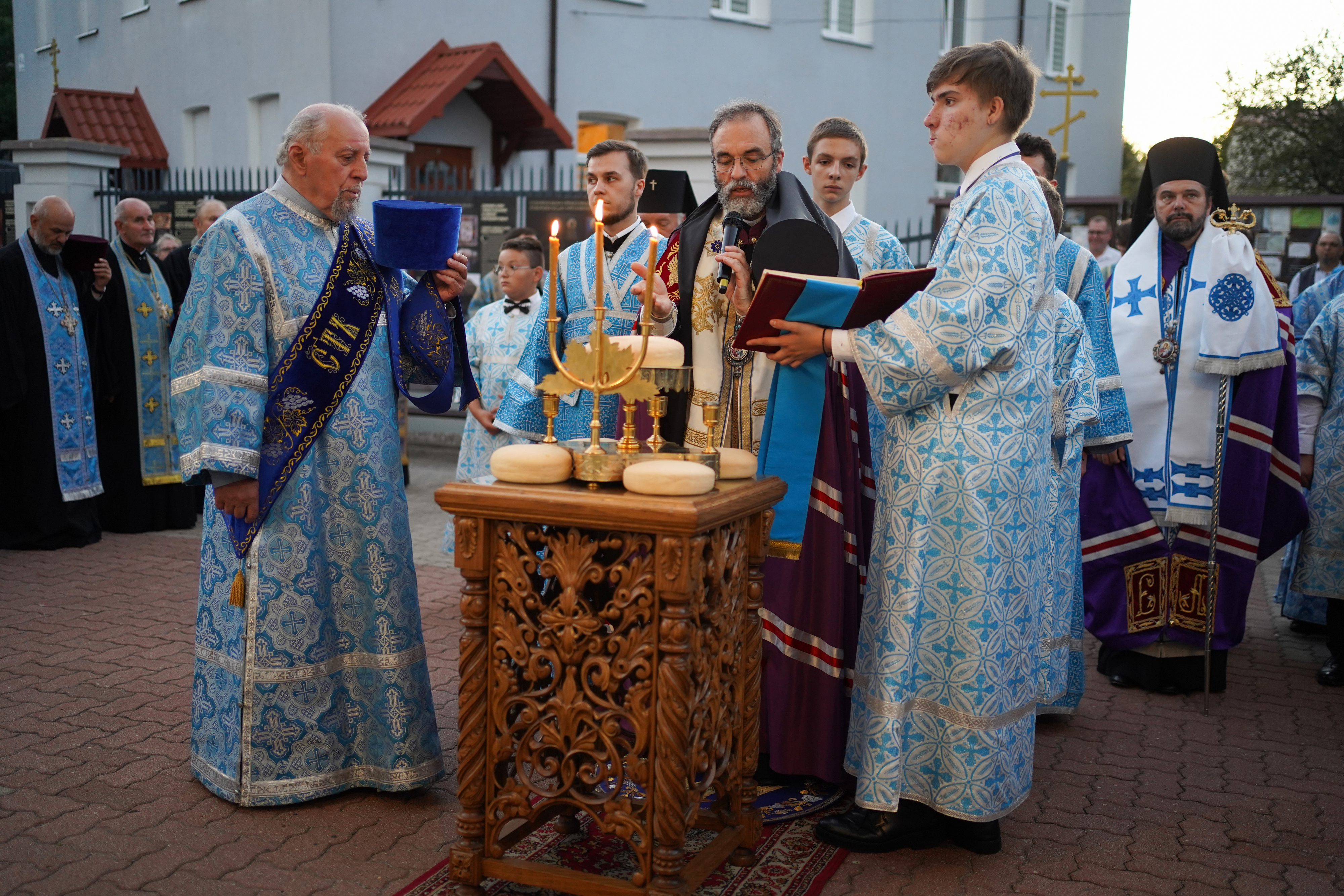 Eve of St. Martyr Gabriel of Zabłudów feast in St. Nicholas Cathedral in Białystok