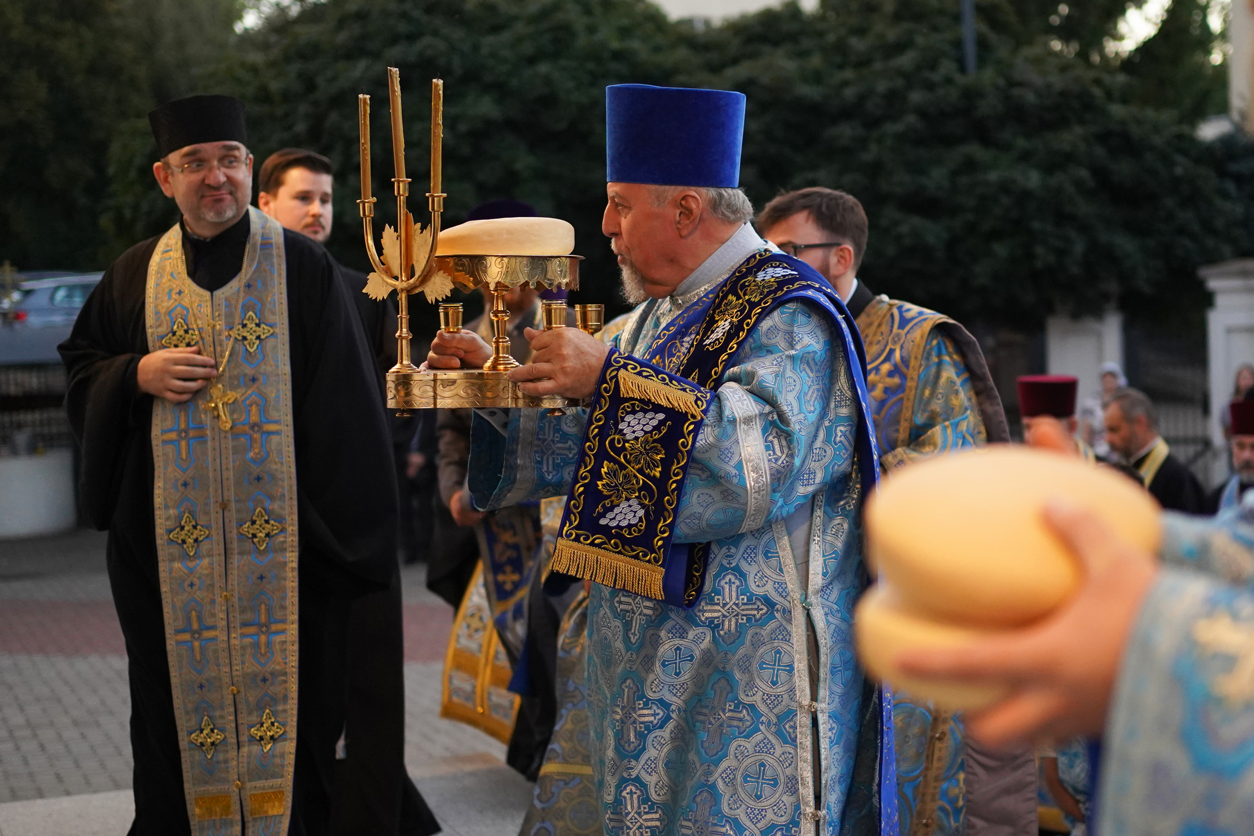 Eve of St. Martyr Gabriel of Zabłudów feast in St. Nicholas Cathedral in Białystok