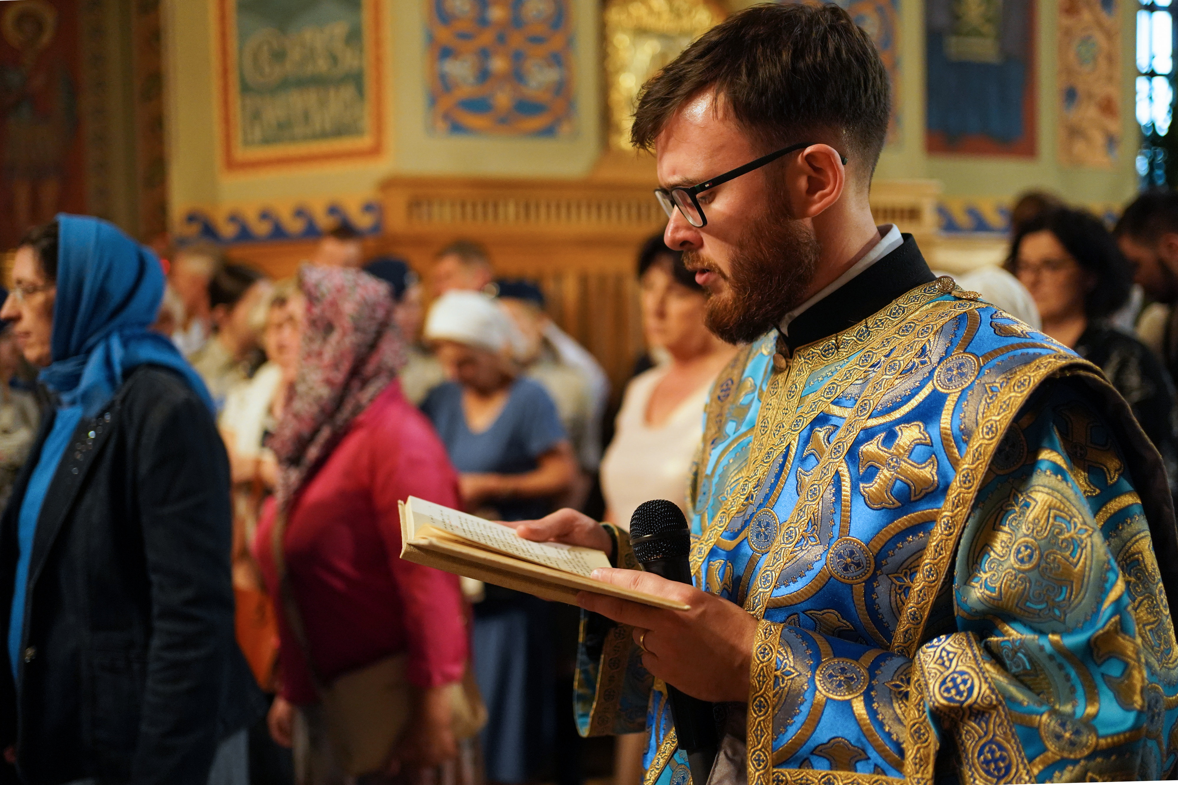 Eve of St. Martyr Gabriel of Zabłudów feast in St. Nicholas Cathedral in Białystok