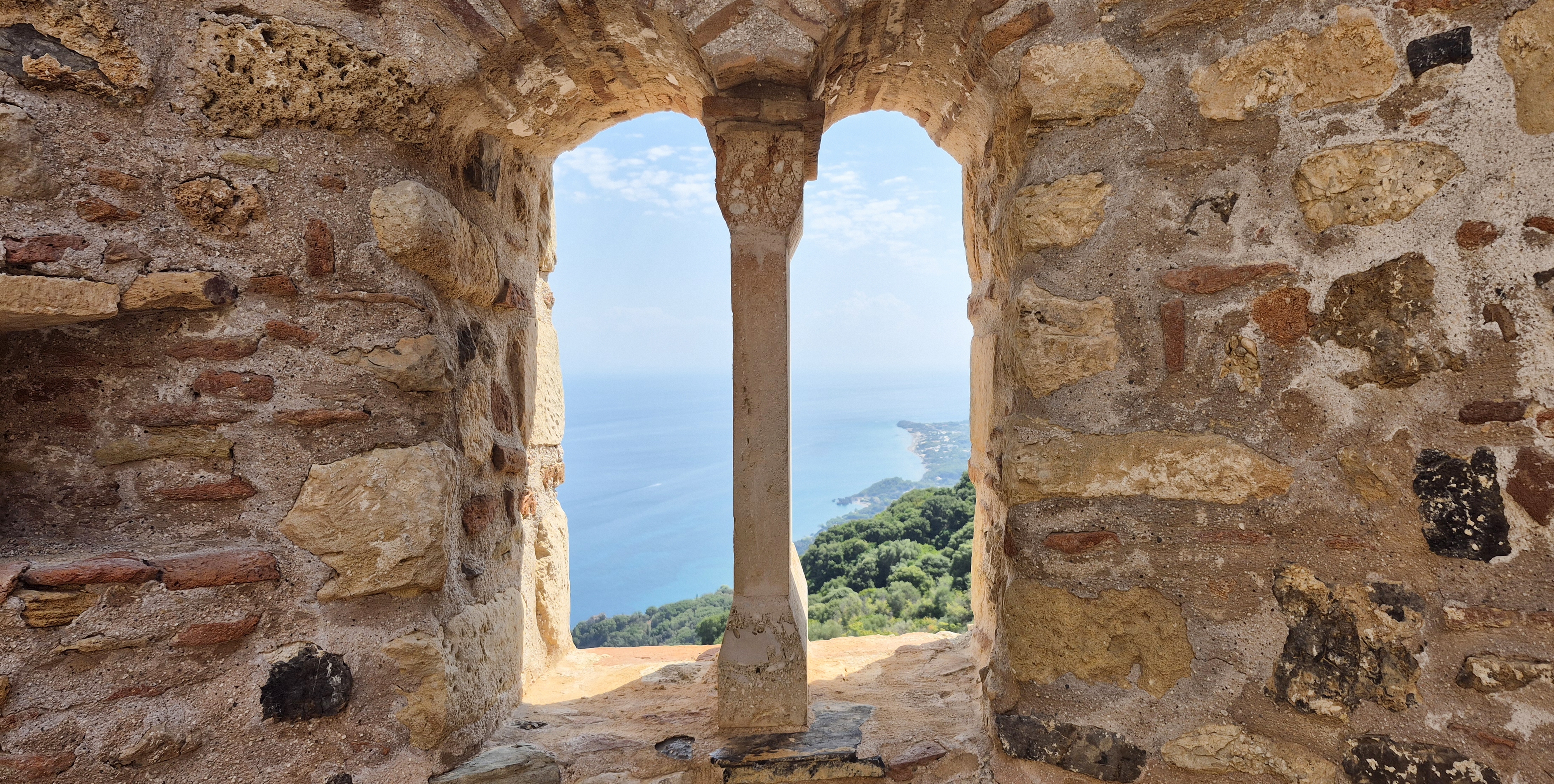 Ruins of St. Nicholas Megalomatis church in Zakynthos