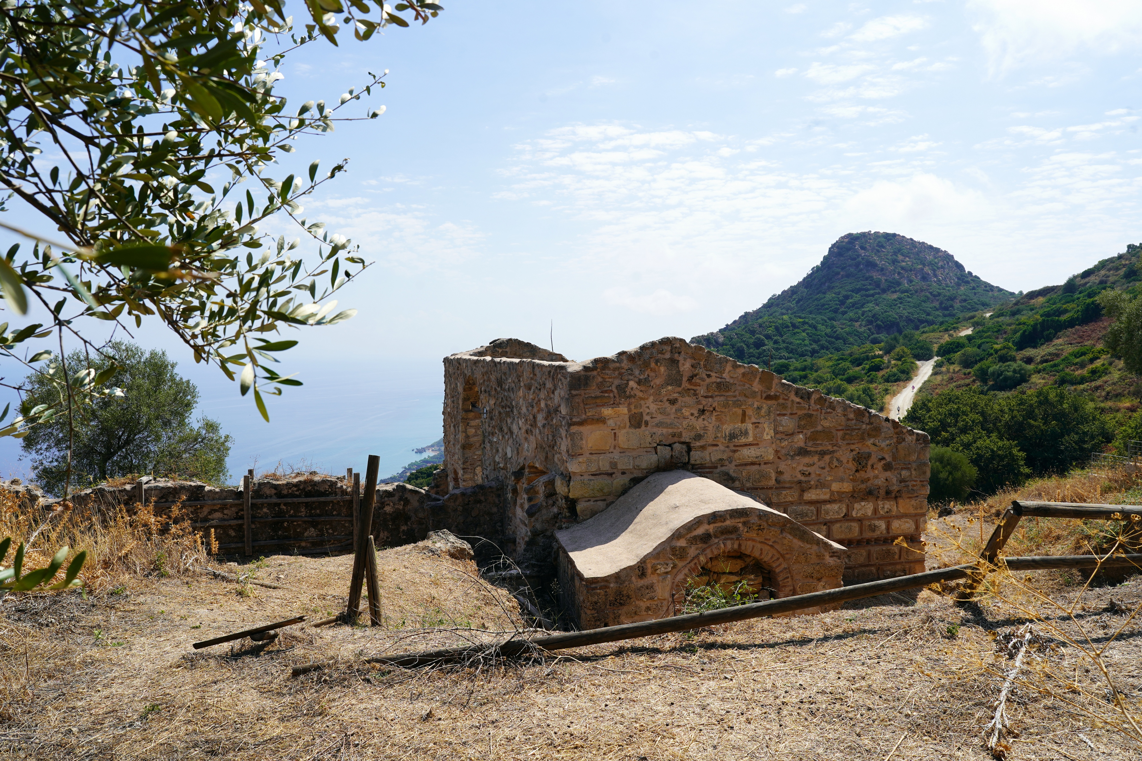 Ruins of St. Nicholas Megalomatis church in Zakynthos