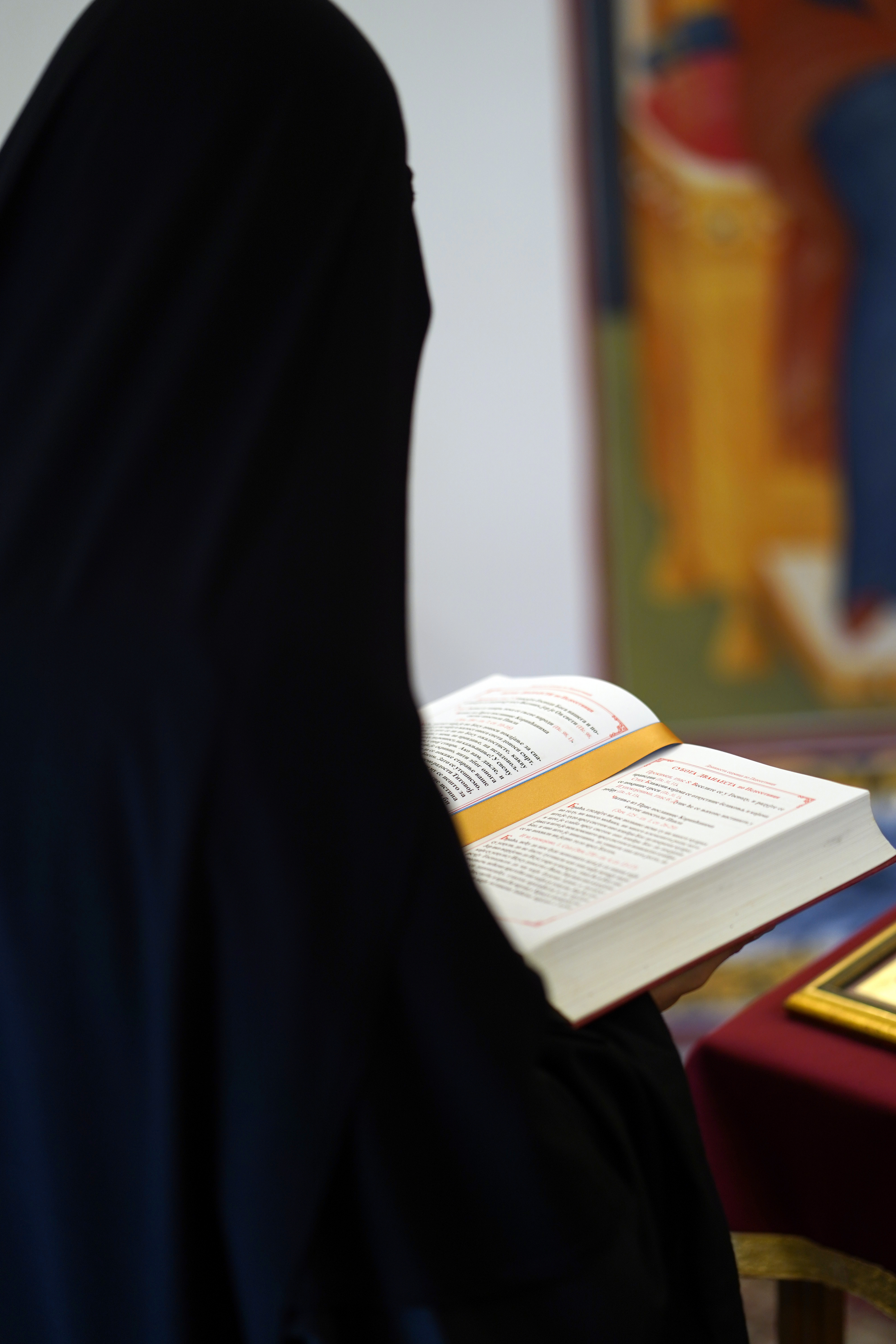 The Divine Liturgy in Orthodox chapel in Dola 
