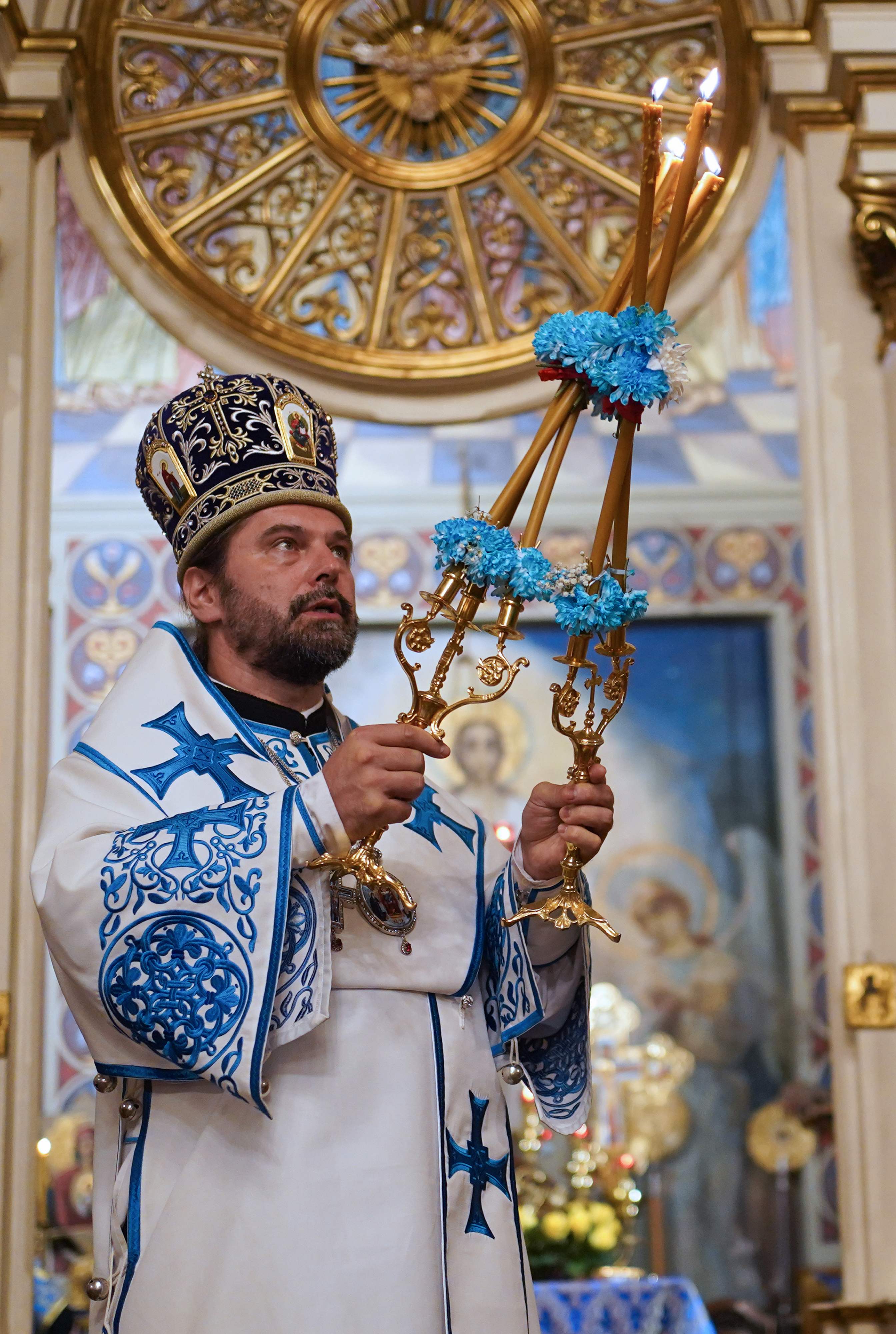 Eve of St. Martyr Gabriel of Zabłudów feast in St. Nicholas Cathedral in Białystok 